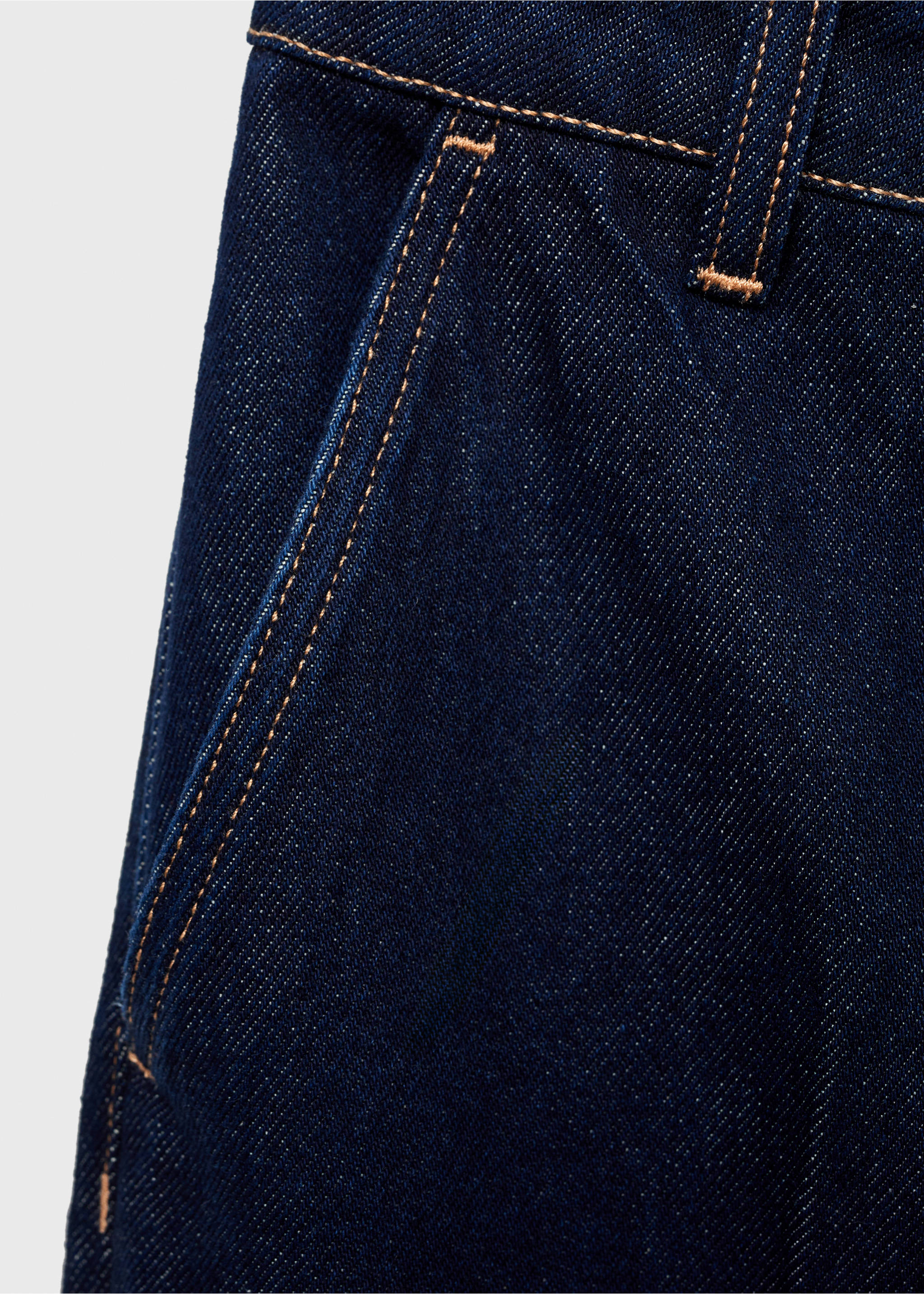 High-rise wide leg rinse-wash jeans - Details of the article 0, Open Blue. Ref: 87044092-00.
