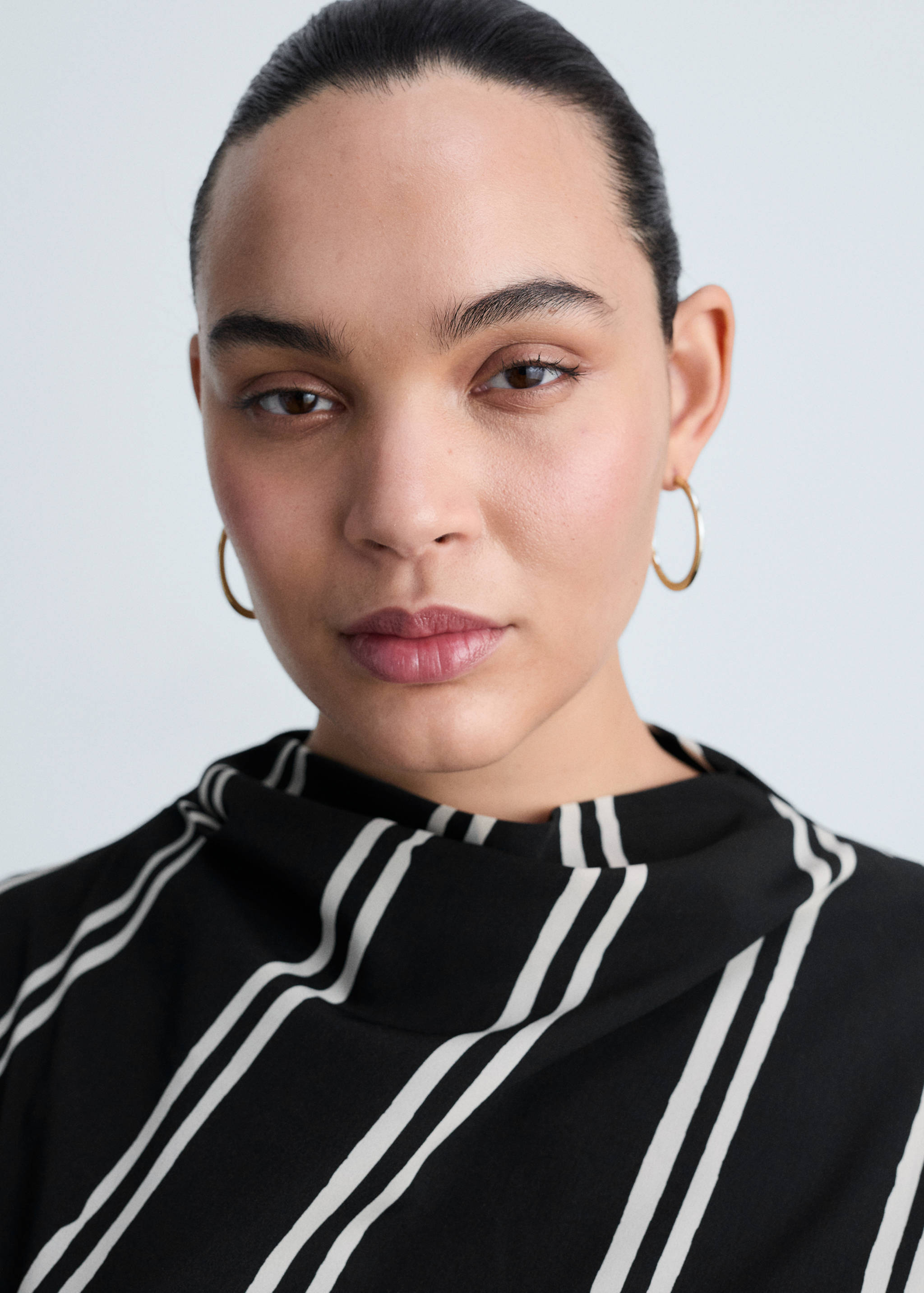 Midi-jurk met streepjesprint - Detail van het artikel 4