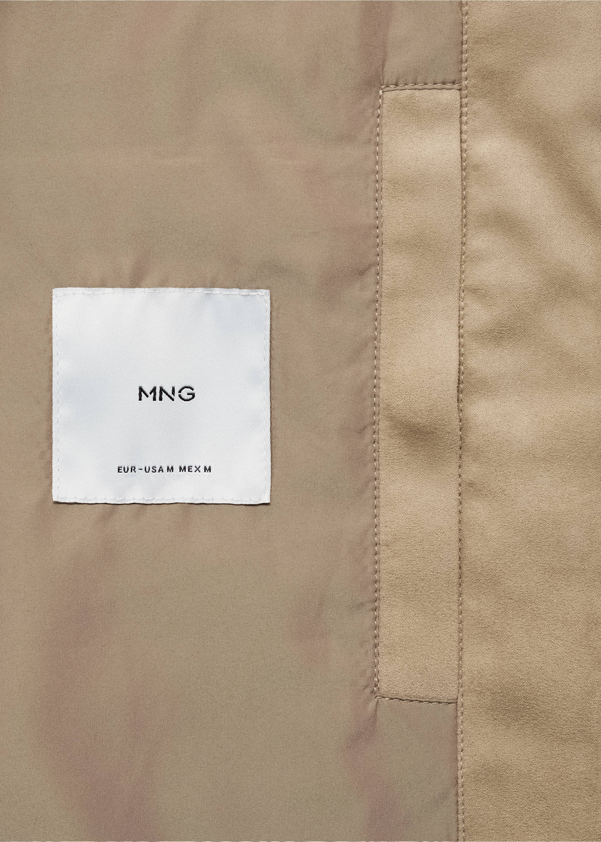 Cazadora biker efecto ante - Detalle del artículo 0, Beige. Ref: 87044387-00.