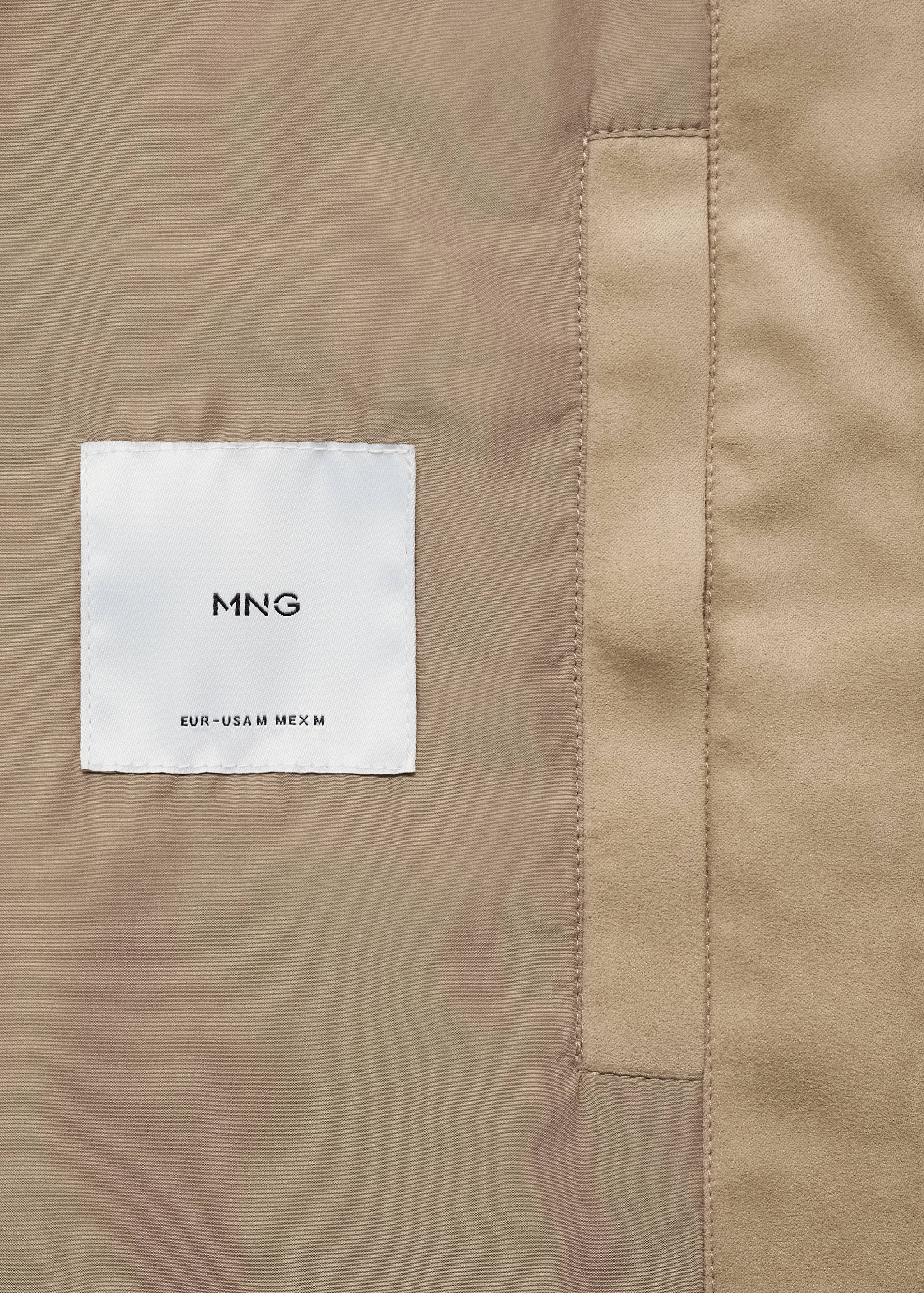 Suede-effect biker jacket - Details of the article 0