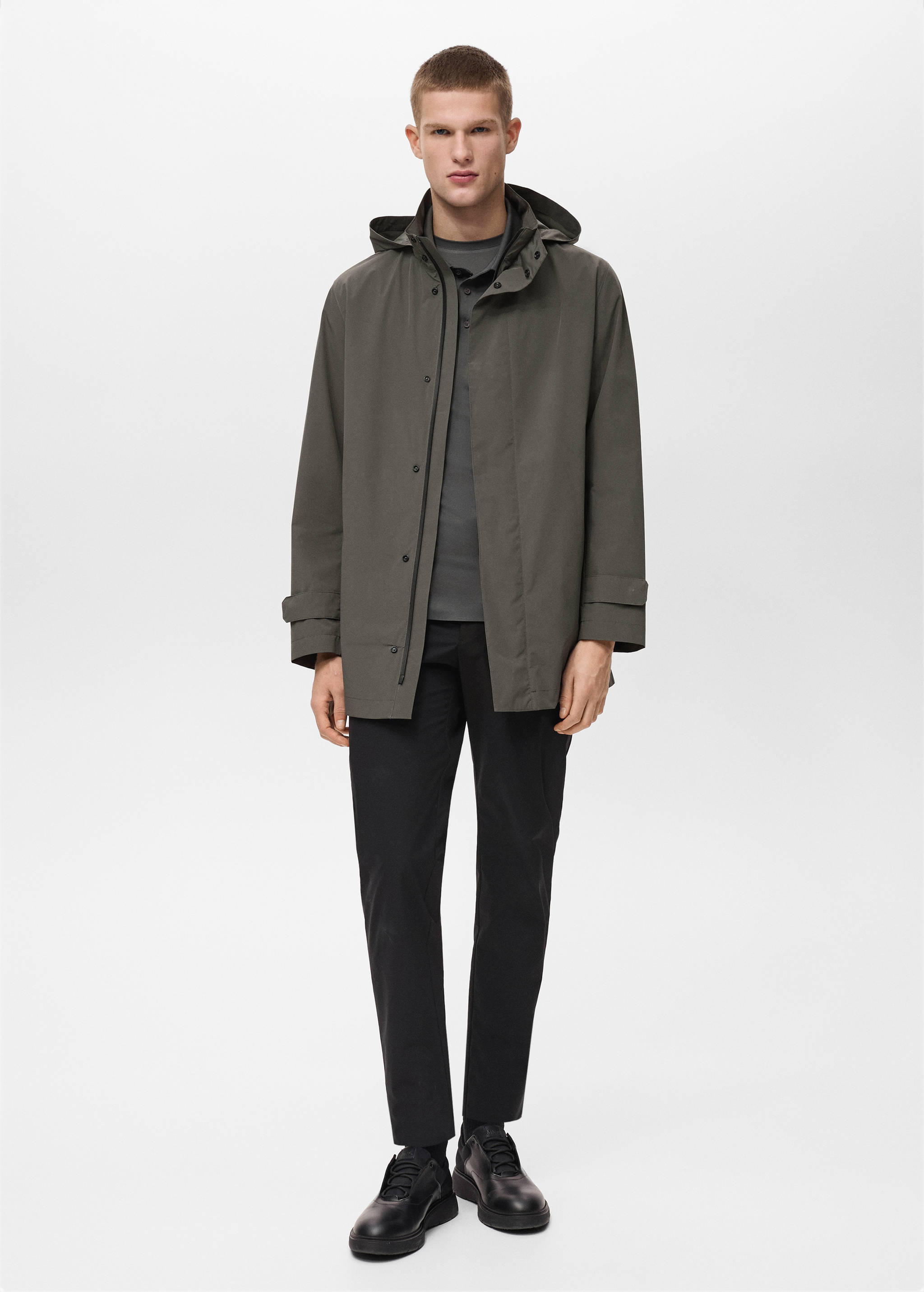 Waterproof parka met COOLMAX®-technologie - Overzichtstekening