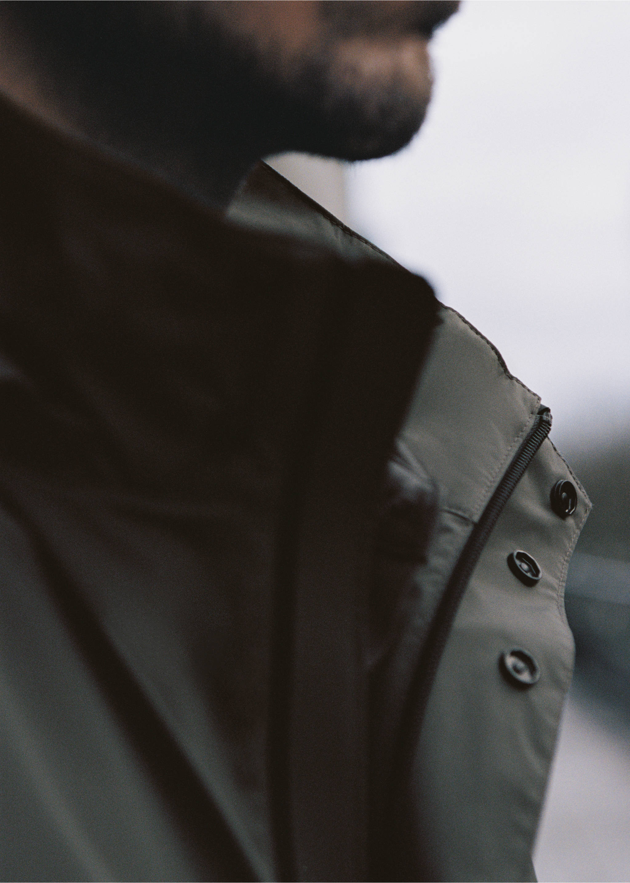 COOLMAX® technology waterproof barn jacket - Details of the article 5, Medium Green. Ref: 87044389-00.