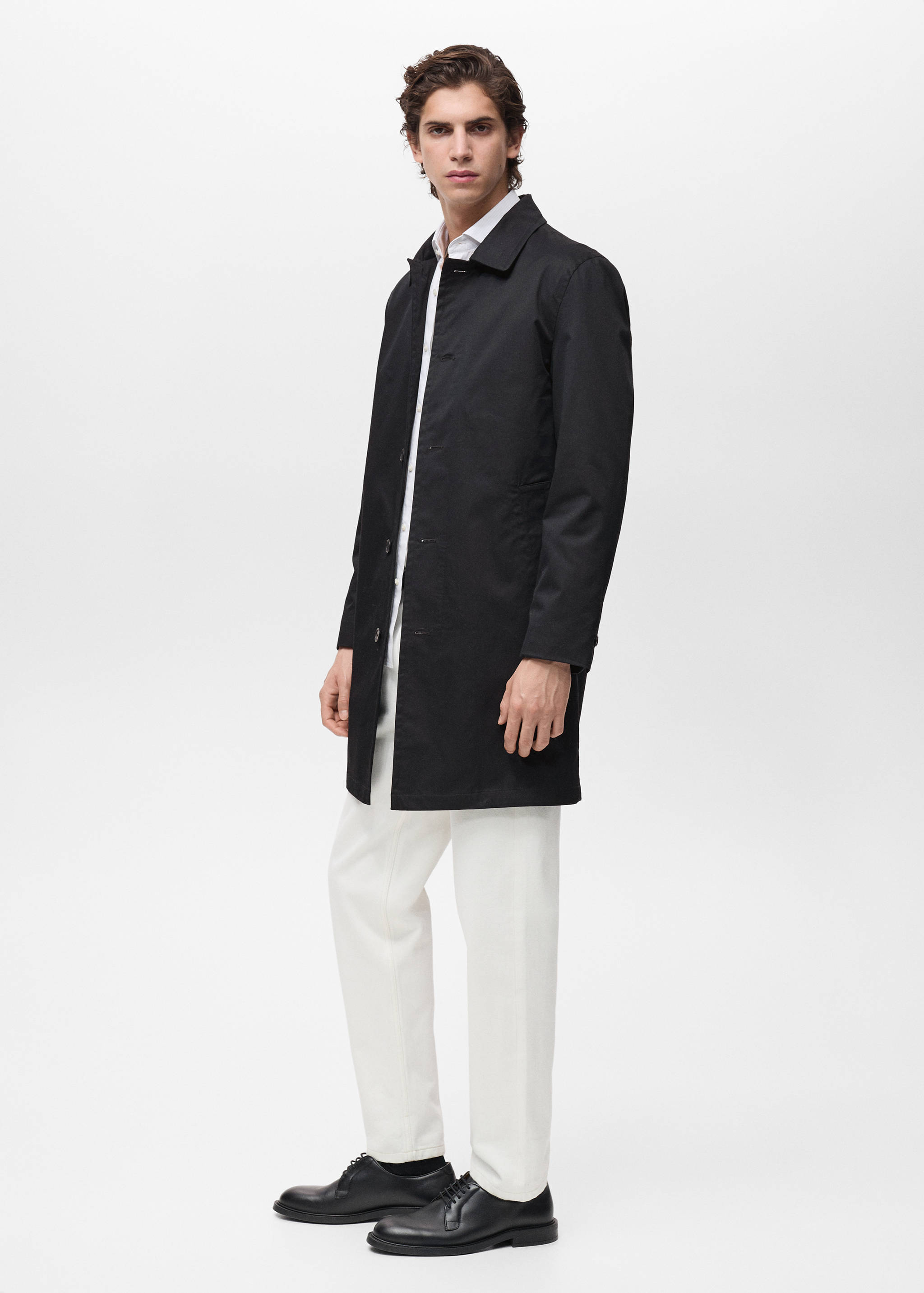 Water-repellent cotton trench coat - Details of the article 2