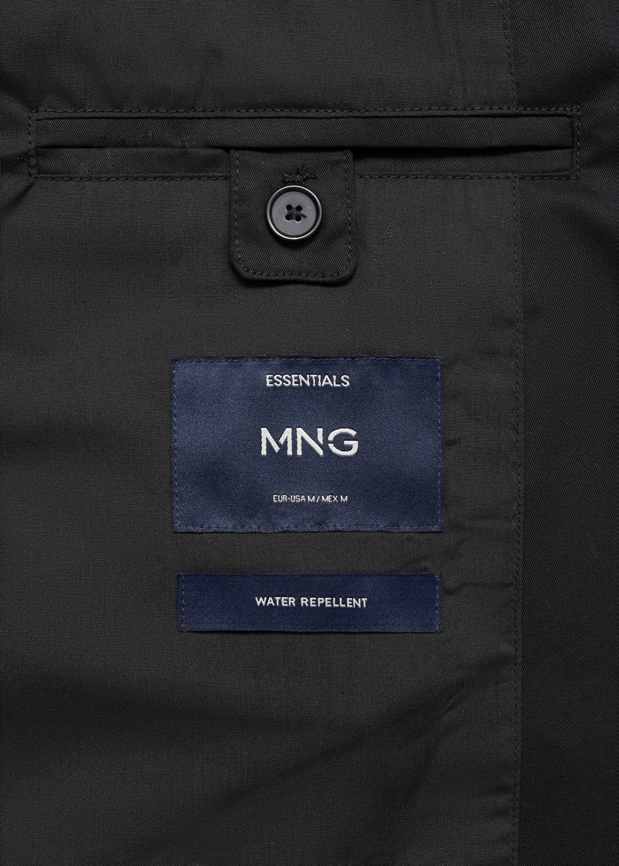 Water-repellent cotton trench coat - Details of the article 0