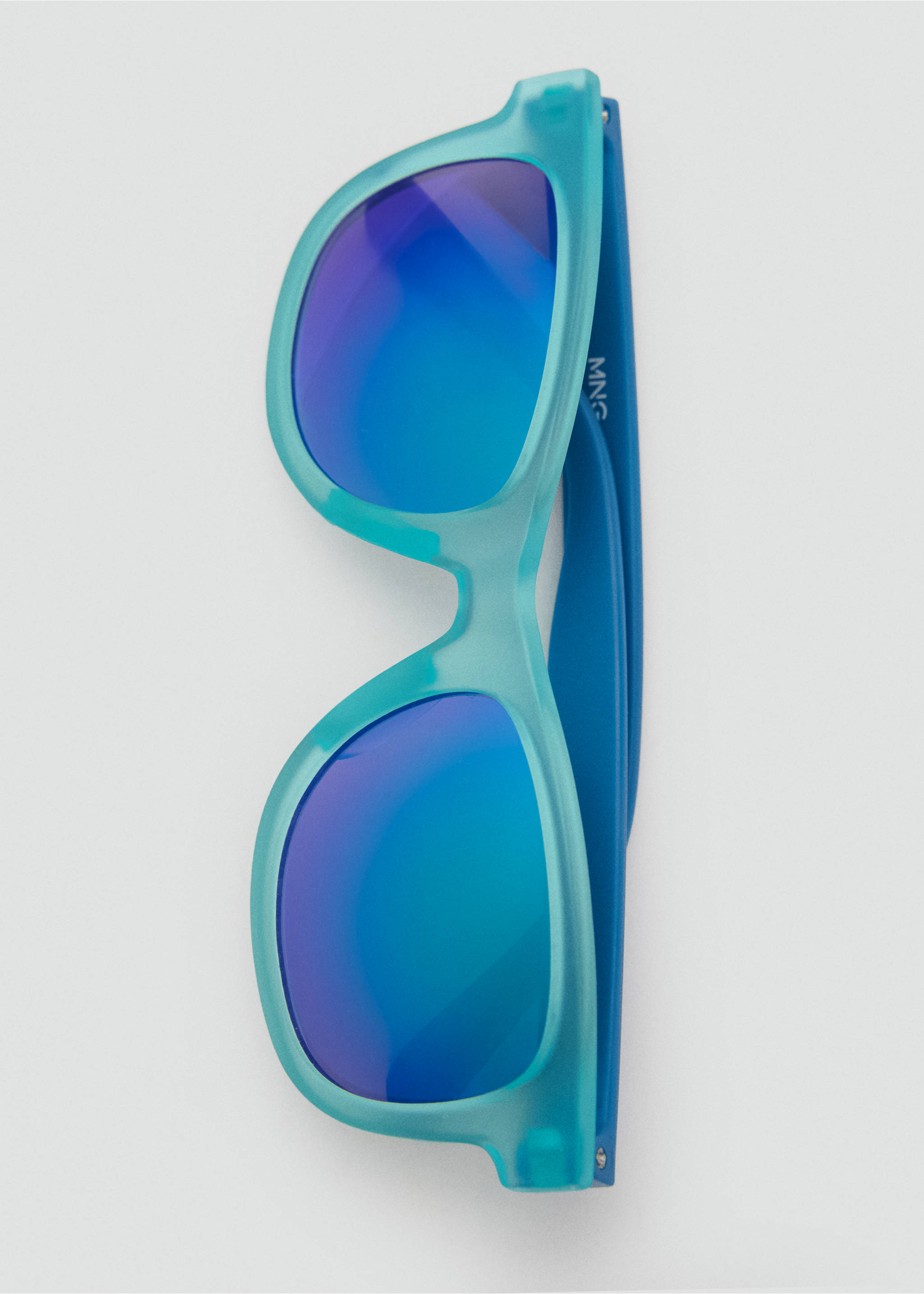 Rectangular polarised sunglasses - Details of the article 2, Blue. Ref: 87044395-00.
