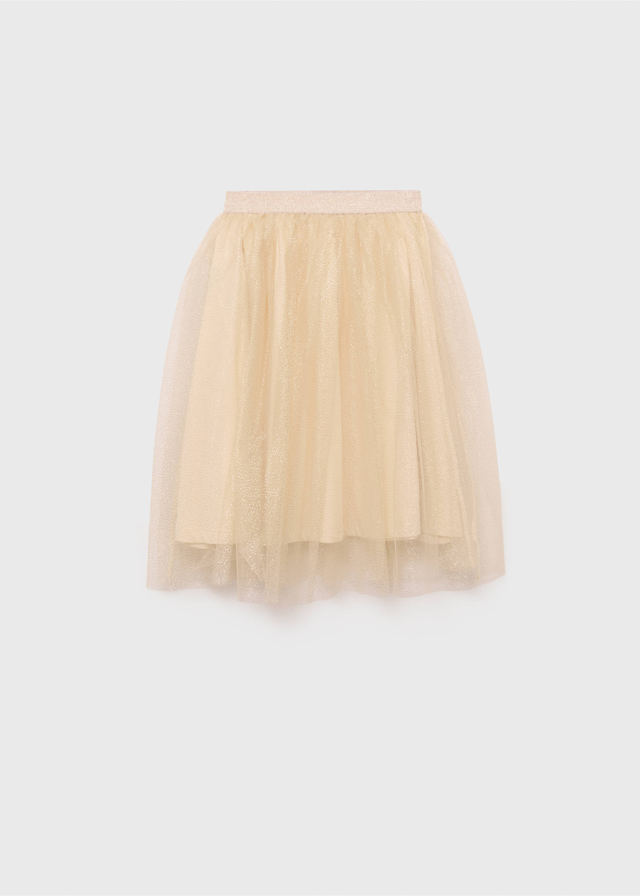 Glitter tulle skirt - Article without model, Gold. Ref: 87044402-00.