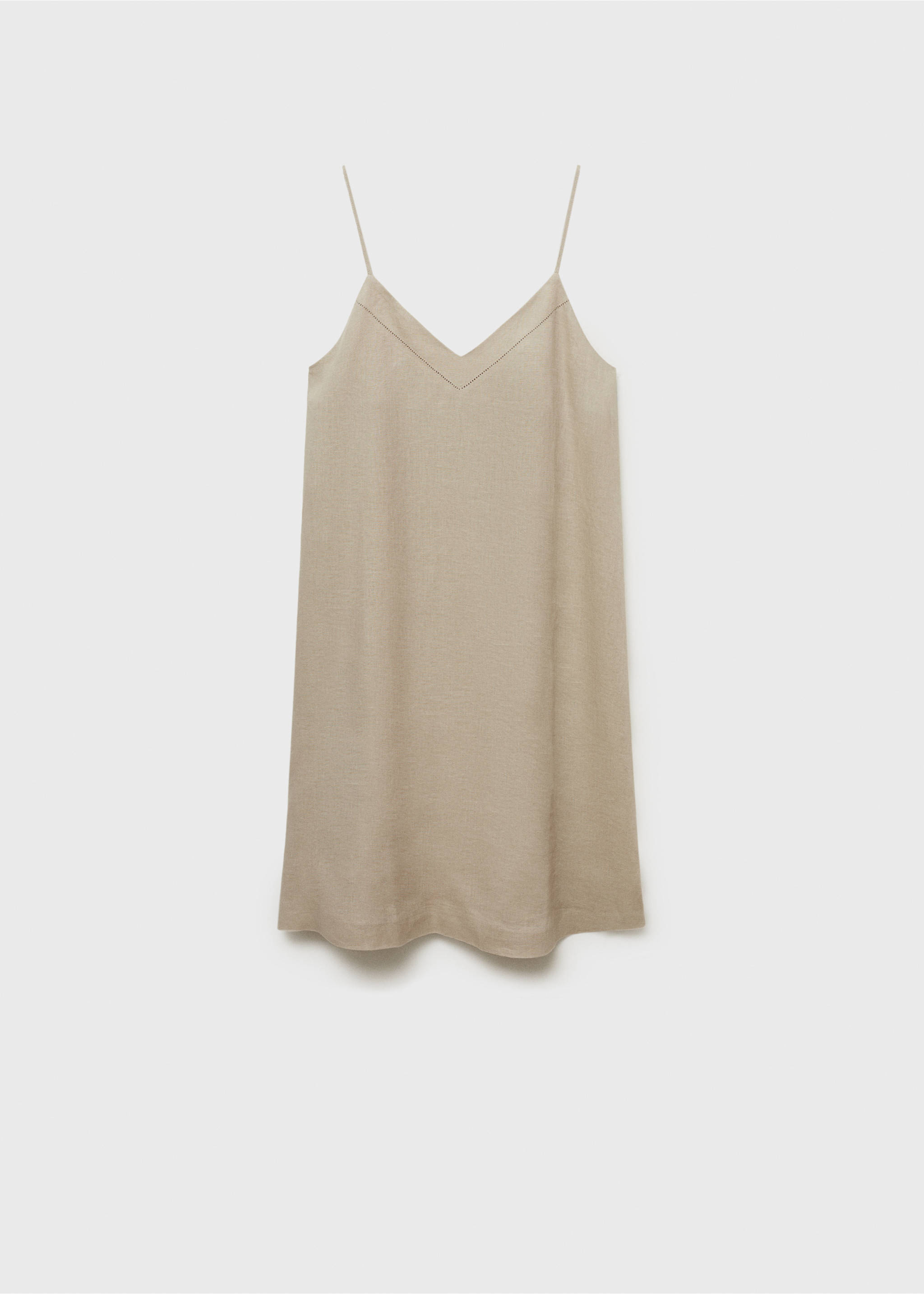 Linen nightgown - Article without model, Sand. Ref: 87044403-00.
