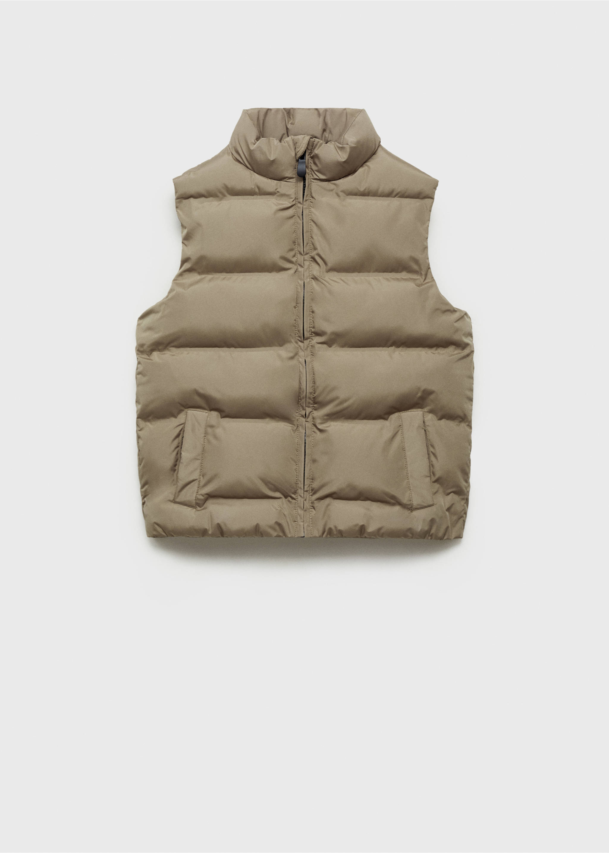 Gilet matelassé poches - Article sans modèle, Sable. Ref: 87044404-00.
