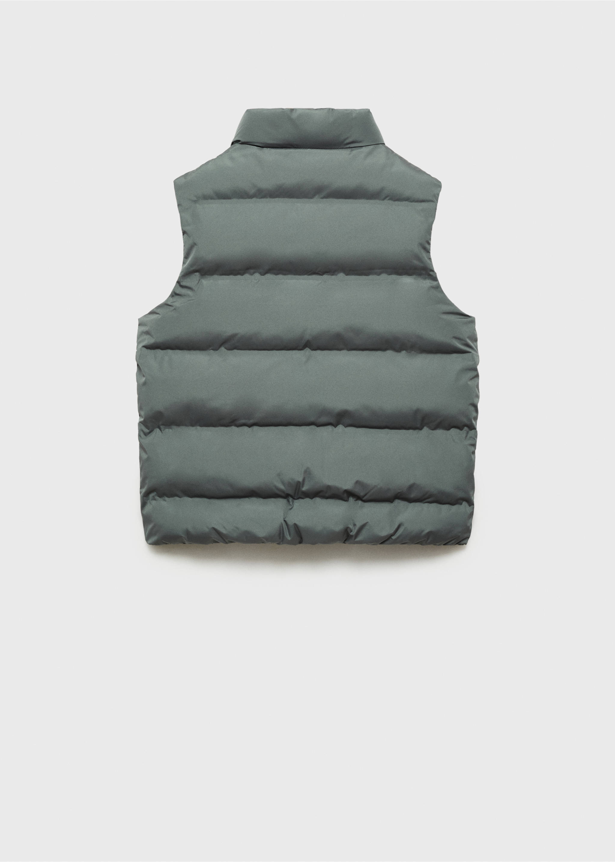 Vestă matlasată cu buzunare - Spatele articolului, Verde. Ref: 87044404-00.