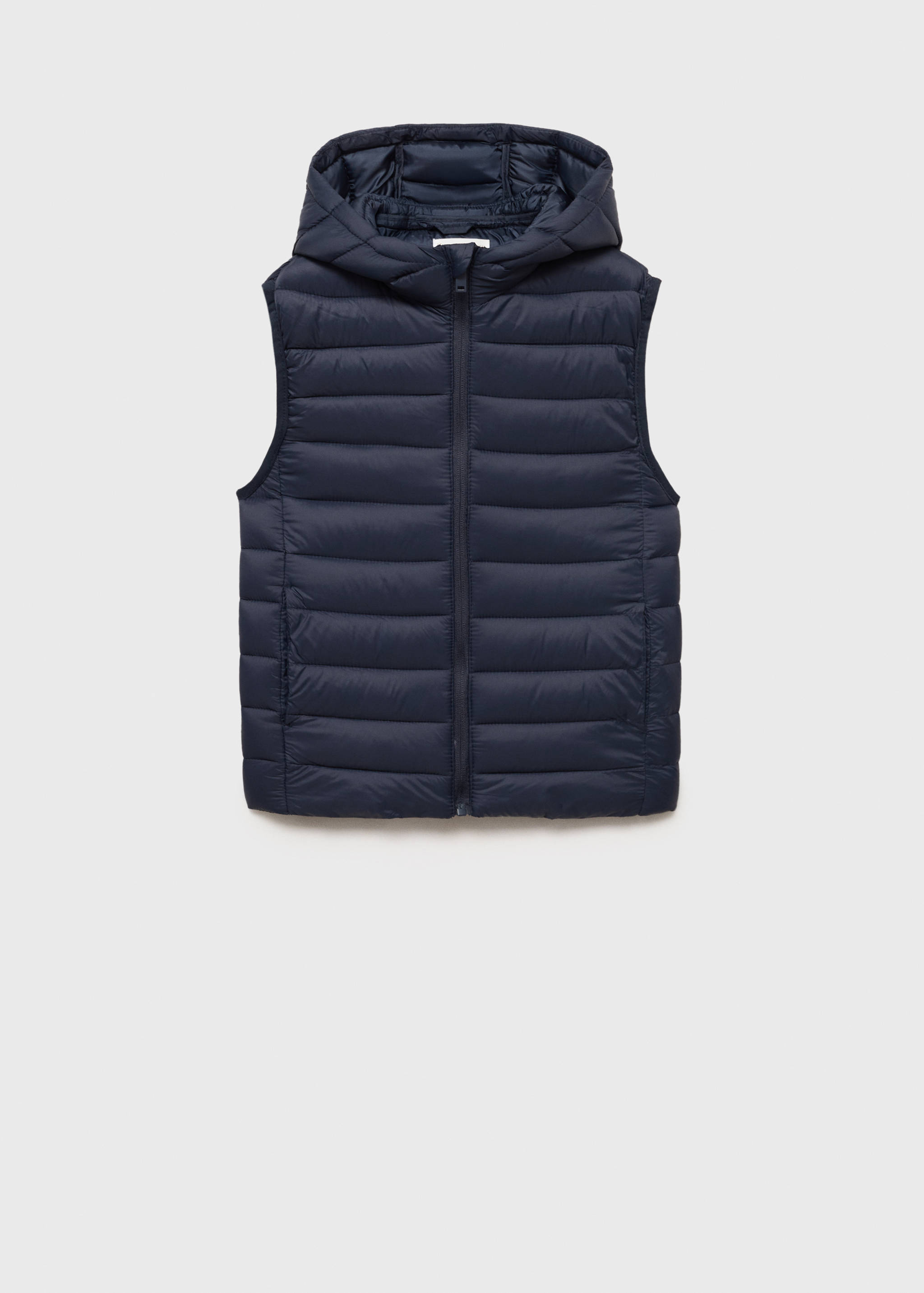 Quilted gilet with hood - Article without model