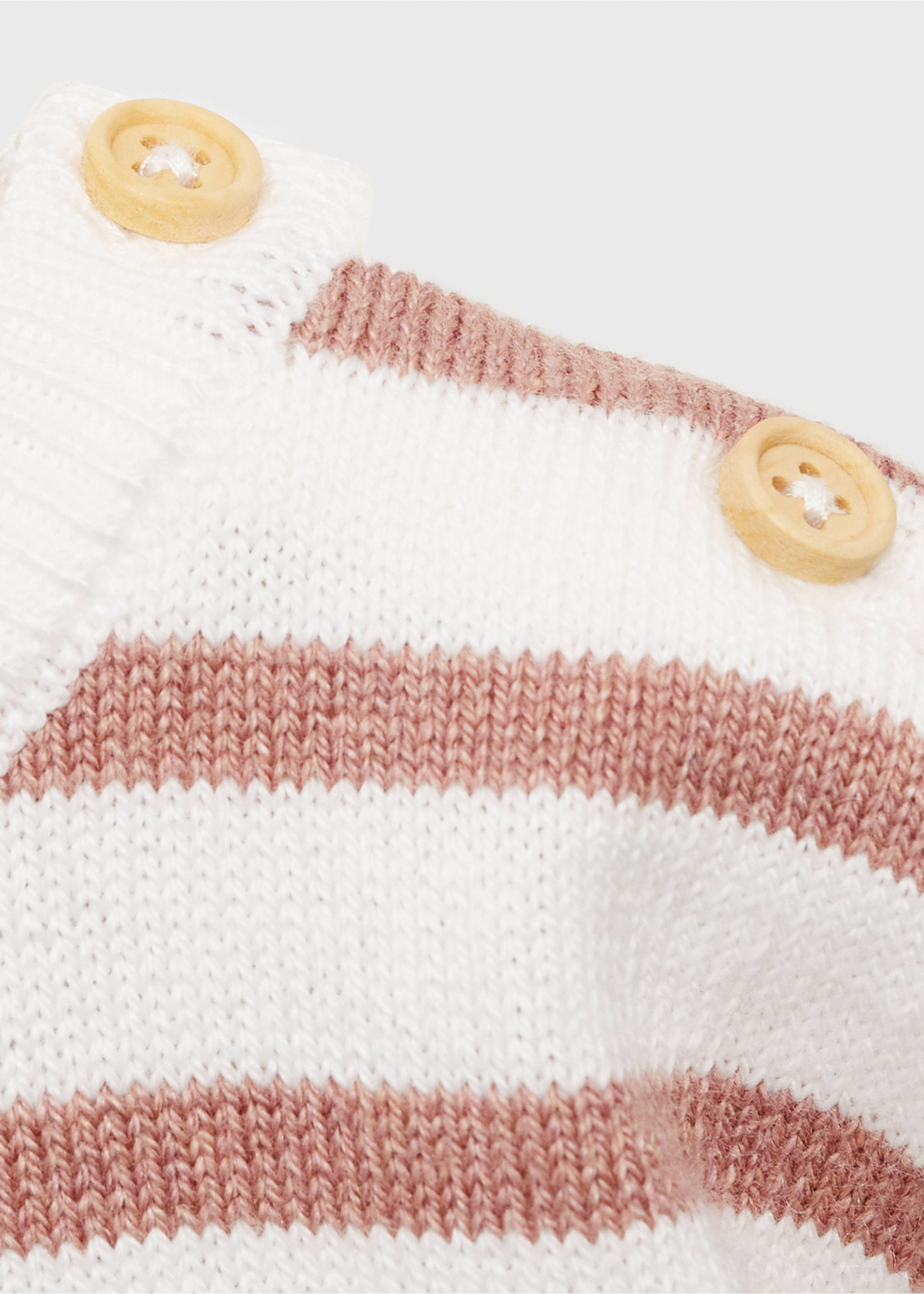 Gestreifter Strickpullover - Detail des Artikels 8, Rosa. Ref: 87044409-00.