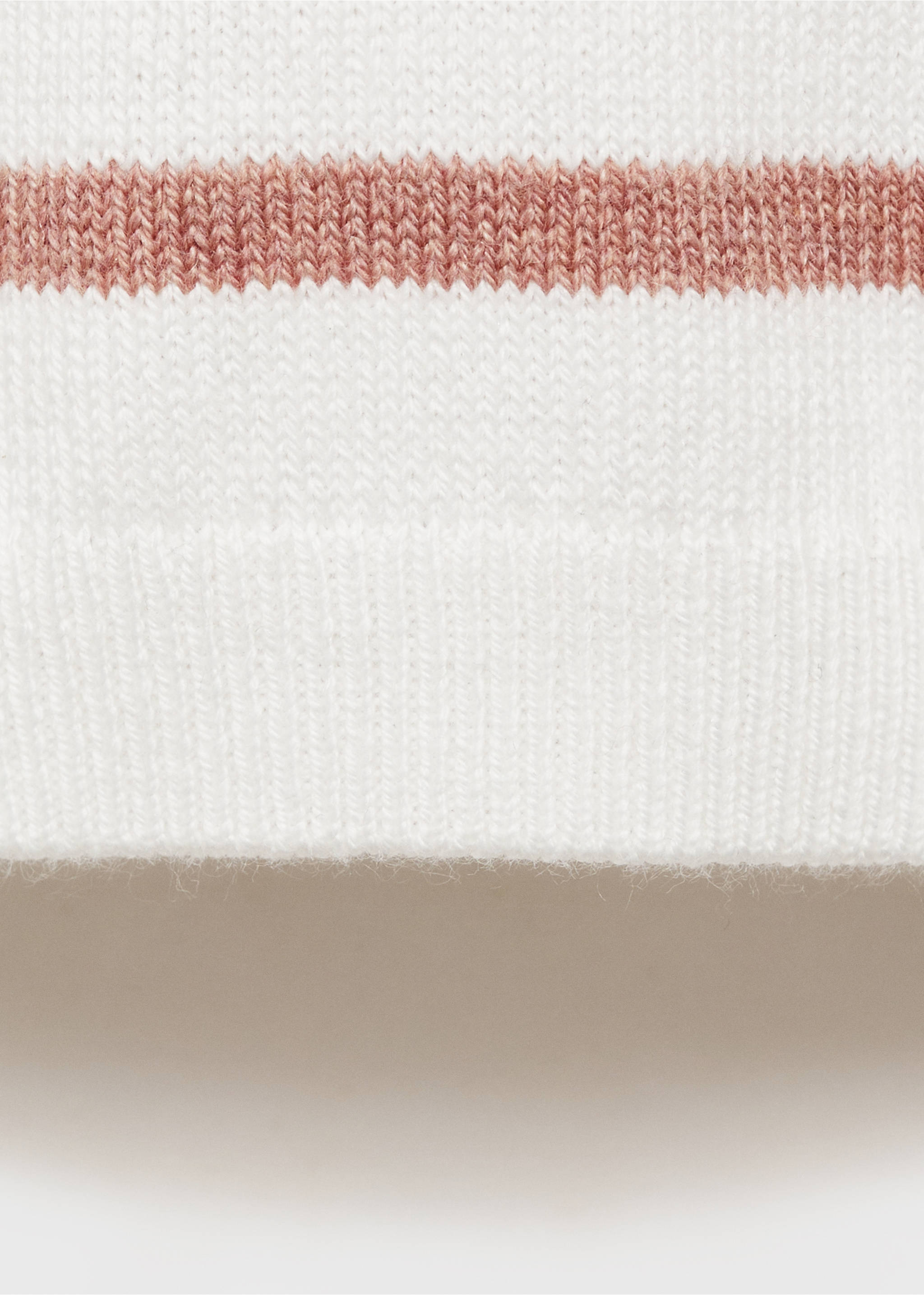 Gestreifter Strickpullover - Detail des Artikels 0, Rosa. Ref: 87044409-00.