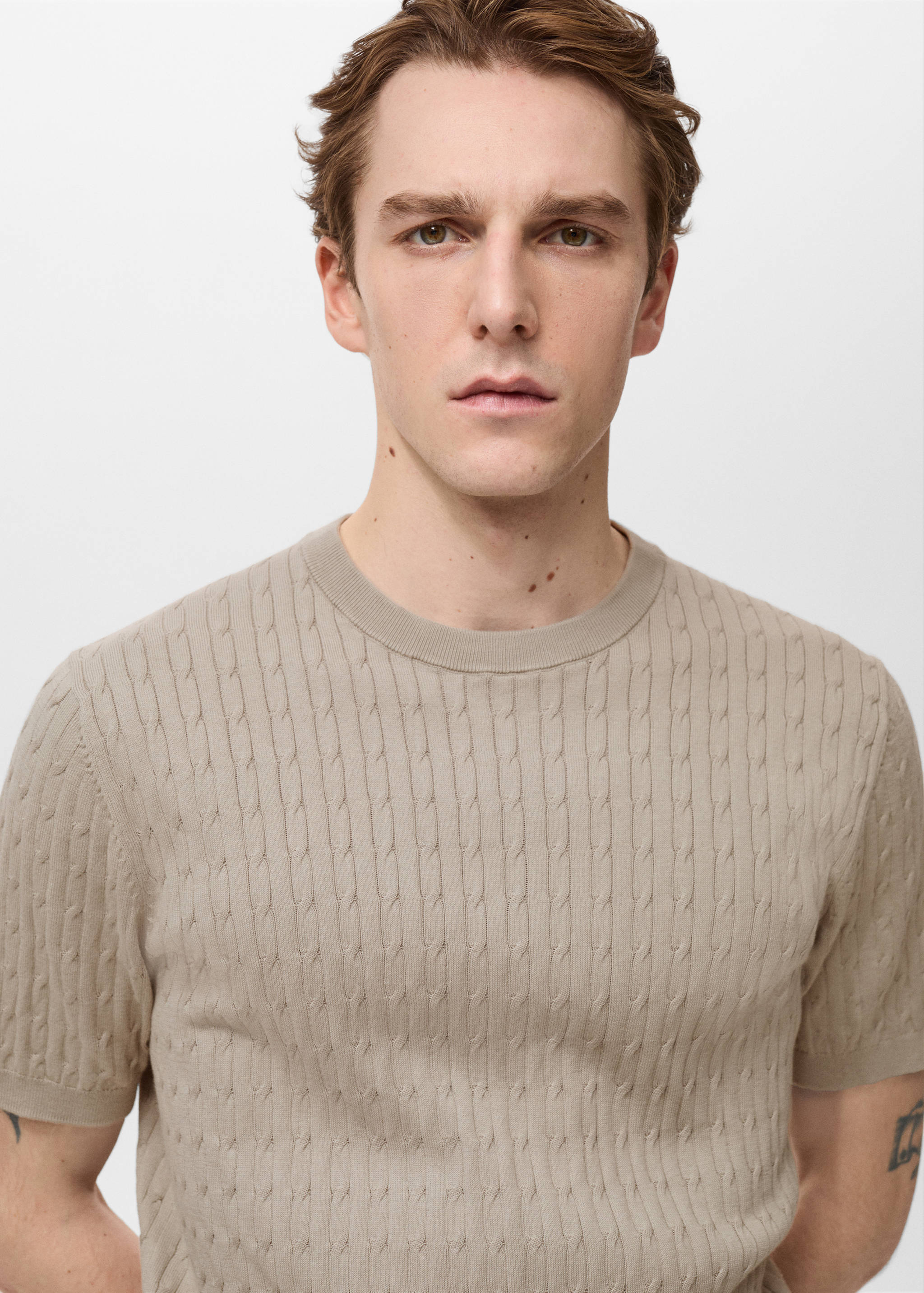 Feinstrickpullover mit Zopfmuster - Detail des Artikels 1