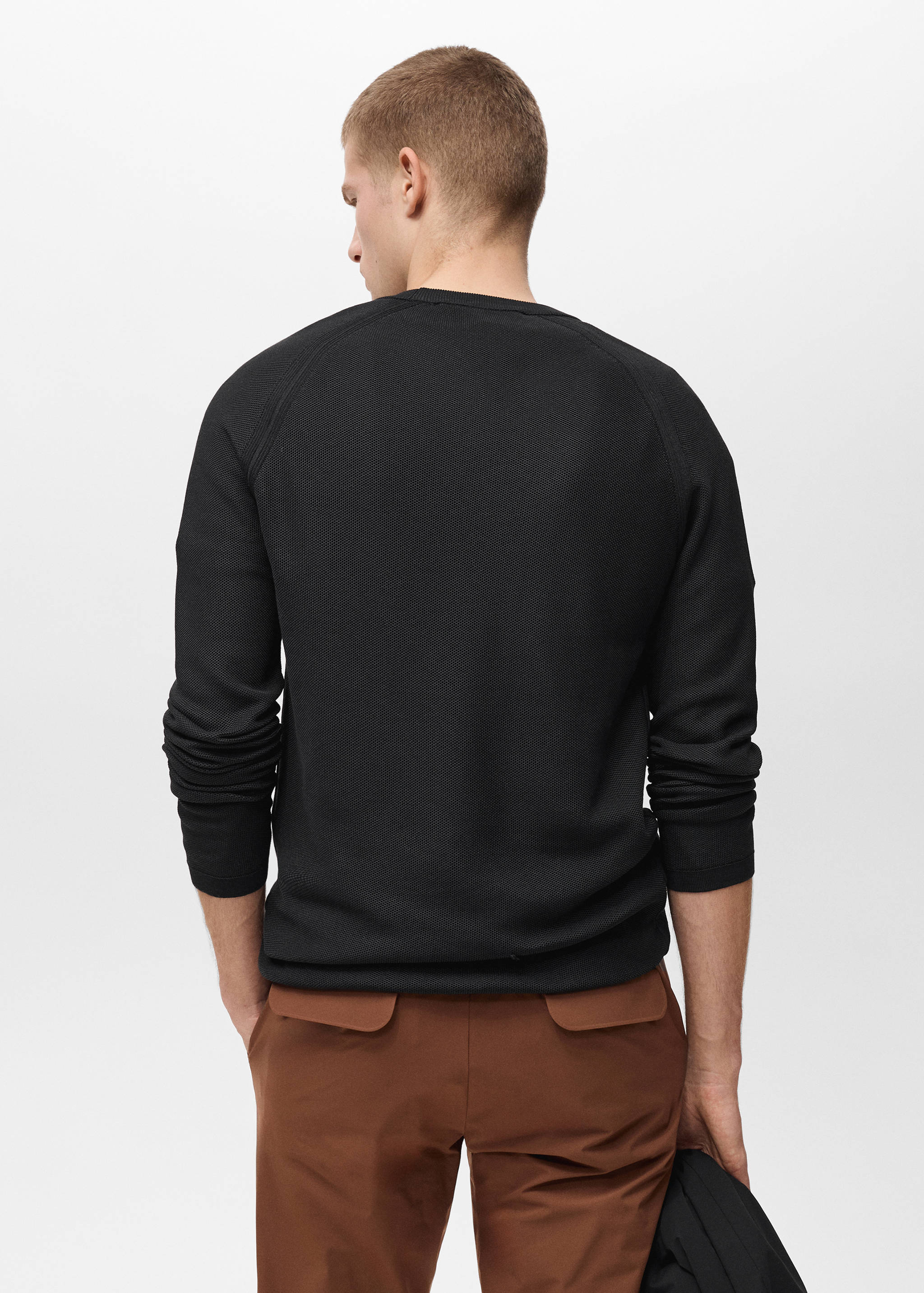 Breathable sweater with COOLMAX® technology - Reverse of the article
