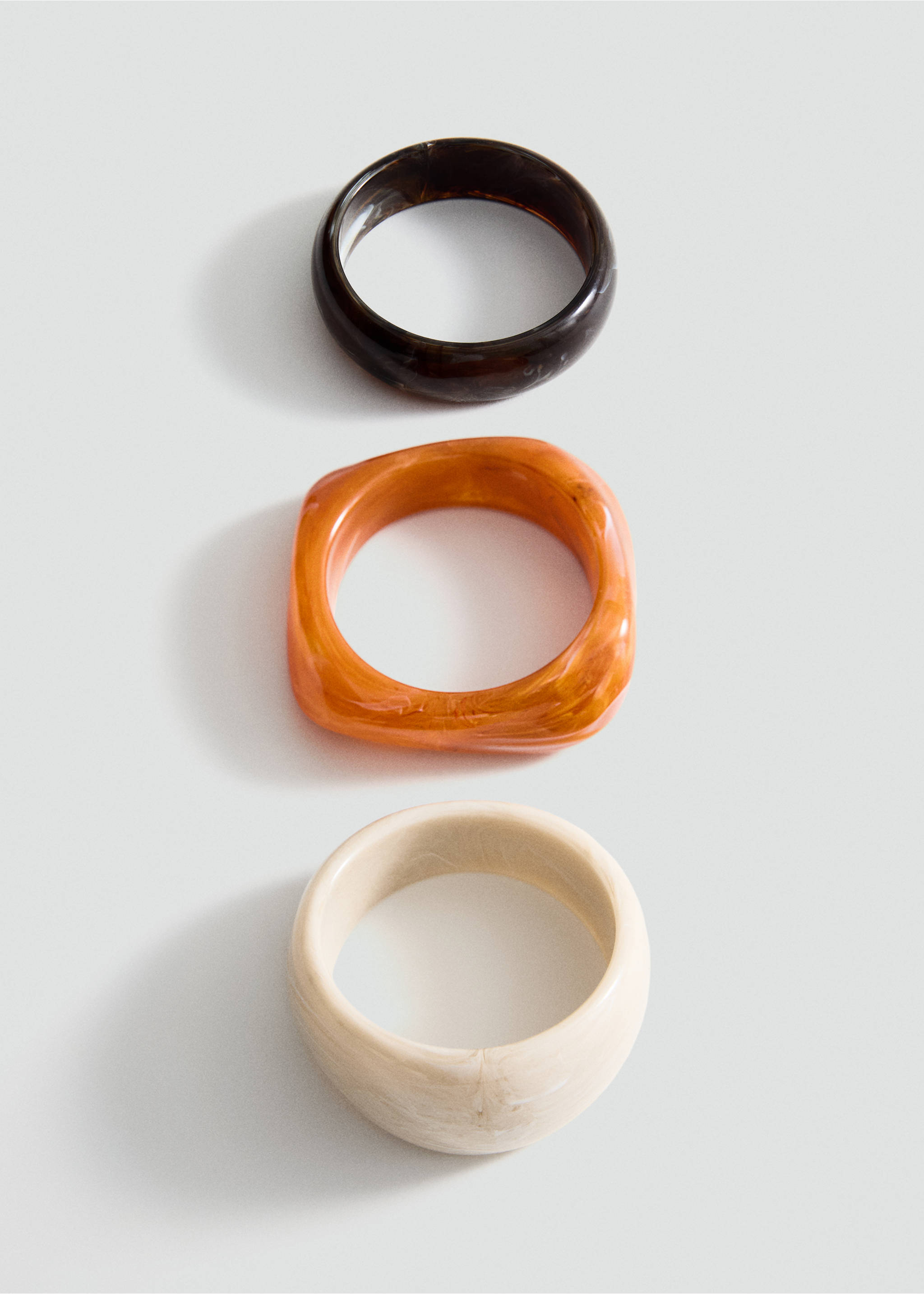 Set of 3 combined bracelets - Article without model, Orange. Ref: 87044413-00.