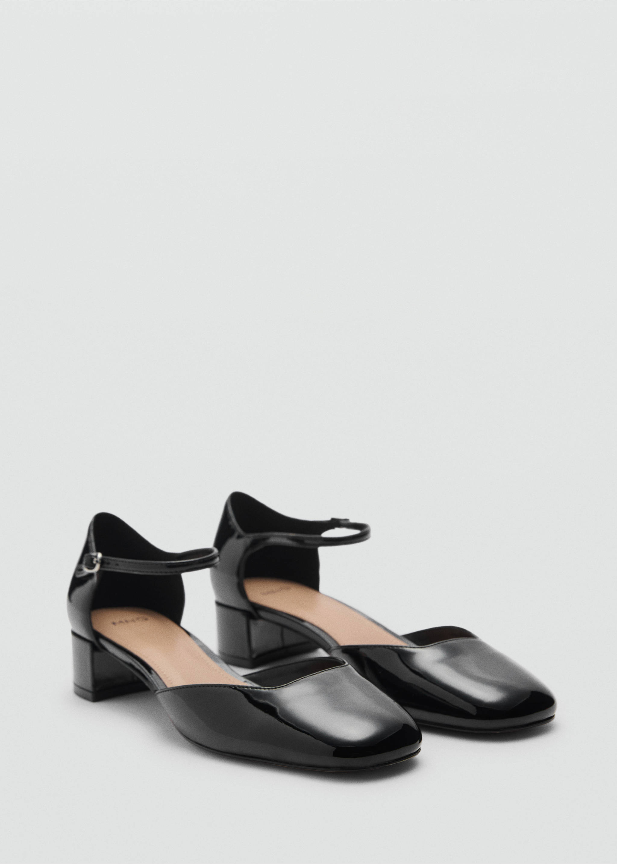 Patent heeled shoes - Medium plane, Black. Ref: 87044414-00.