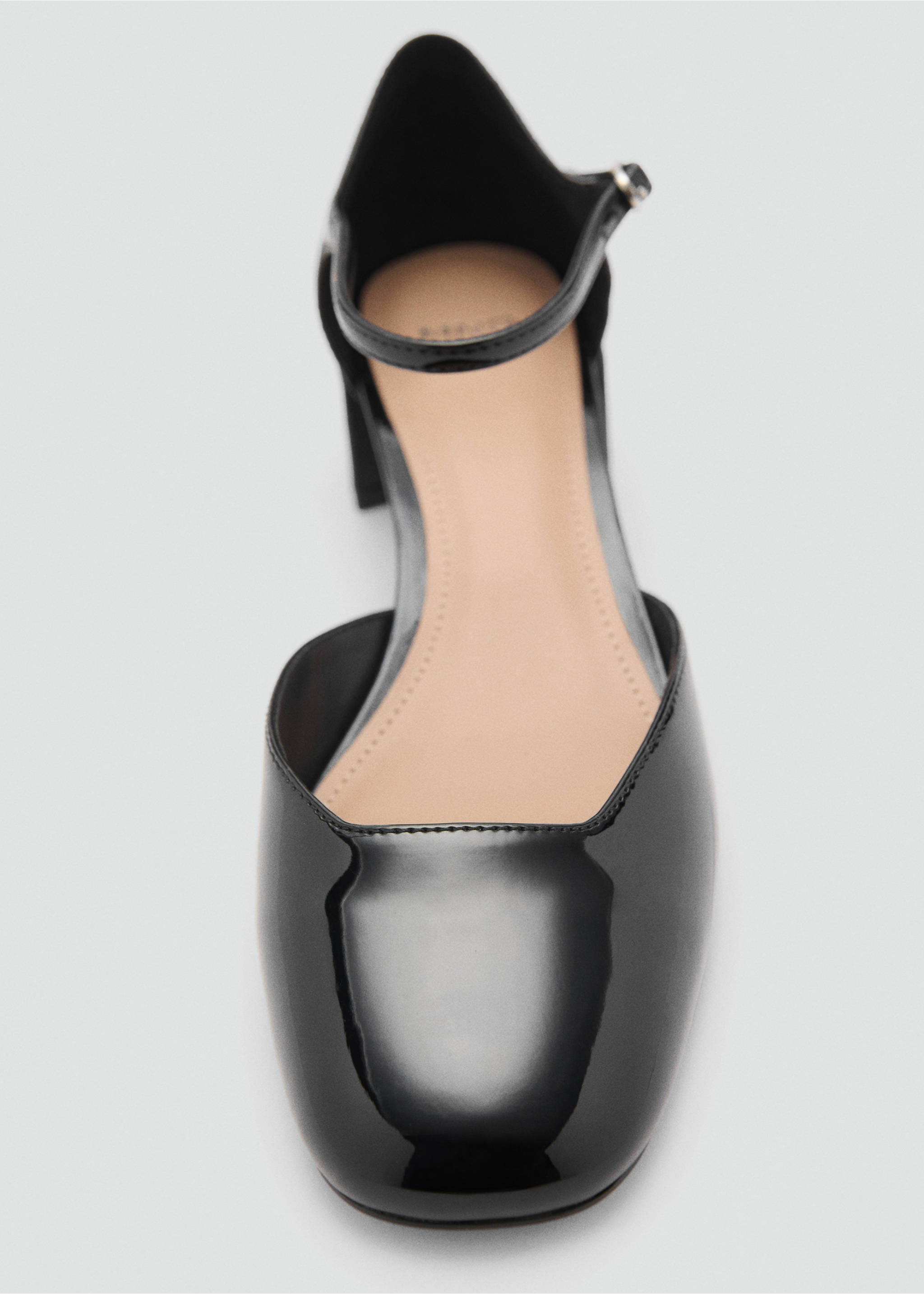 Patent heeled shoes - Details of the article 1, Black. Ref: 87044414-00.