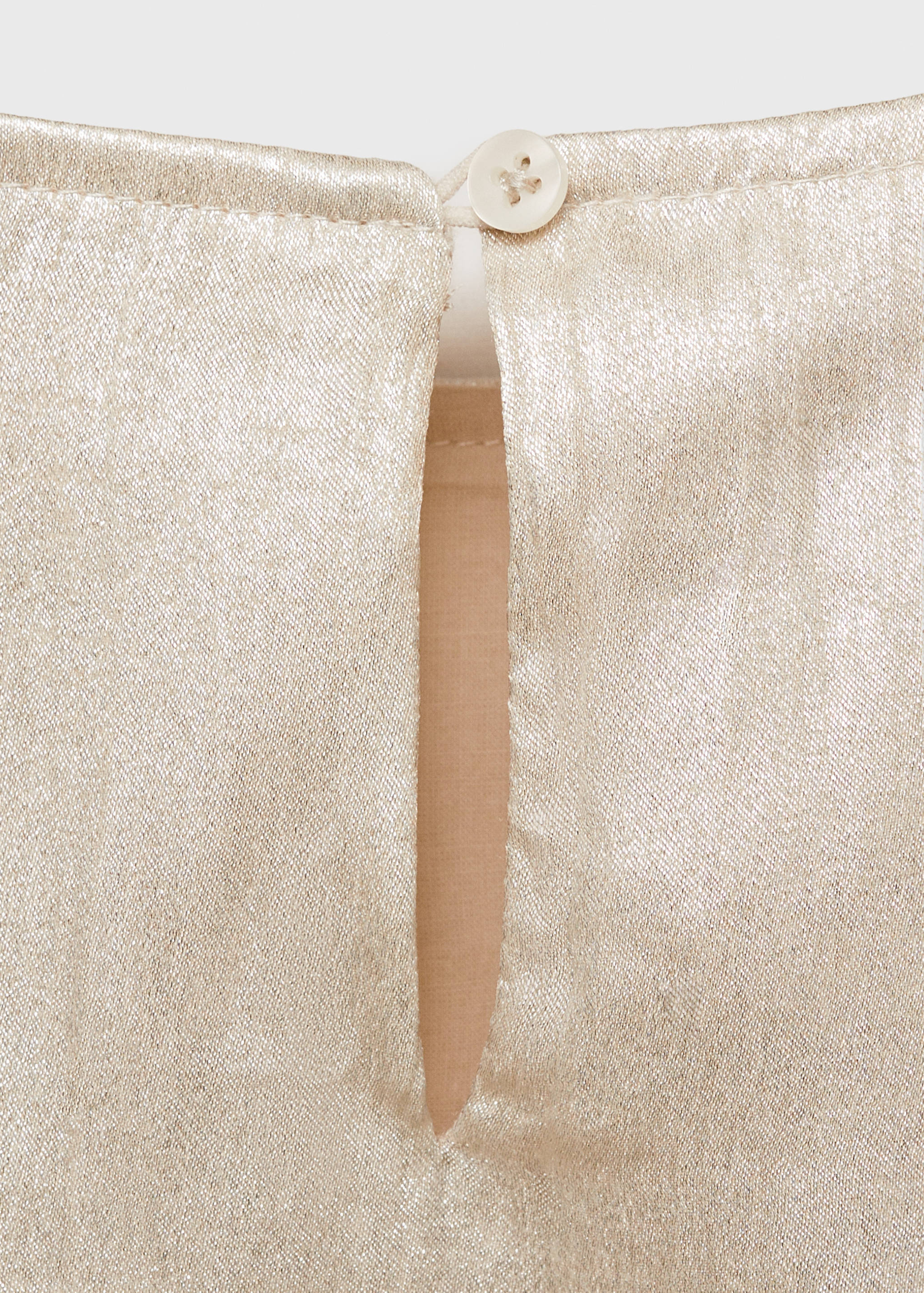 Short-sleeved satin blouse - Details of the article 0