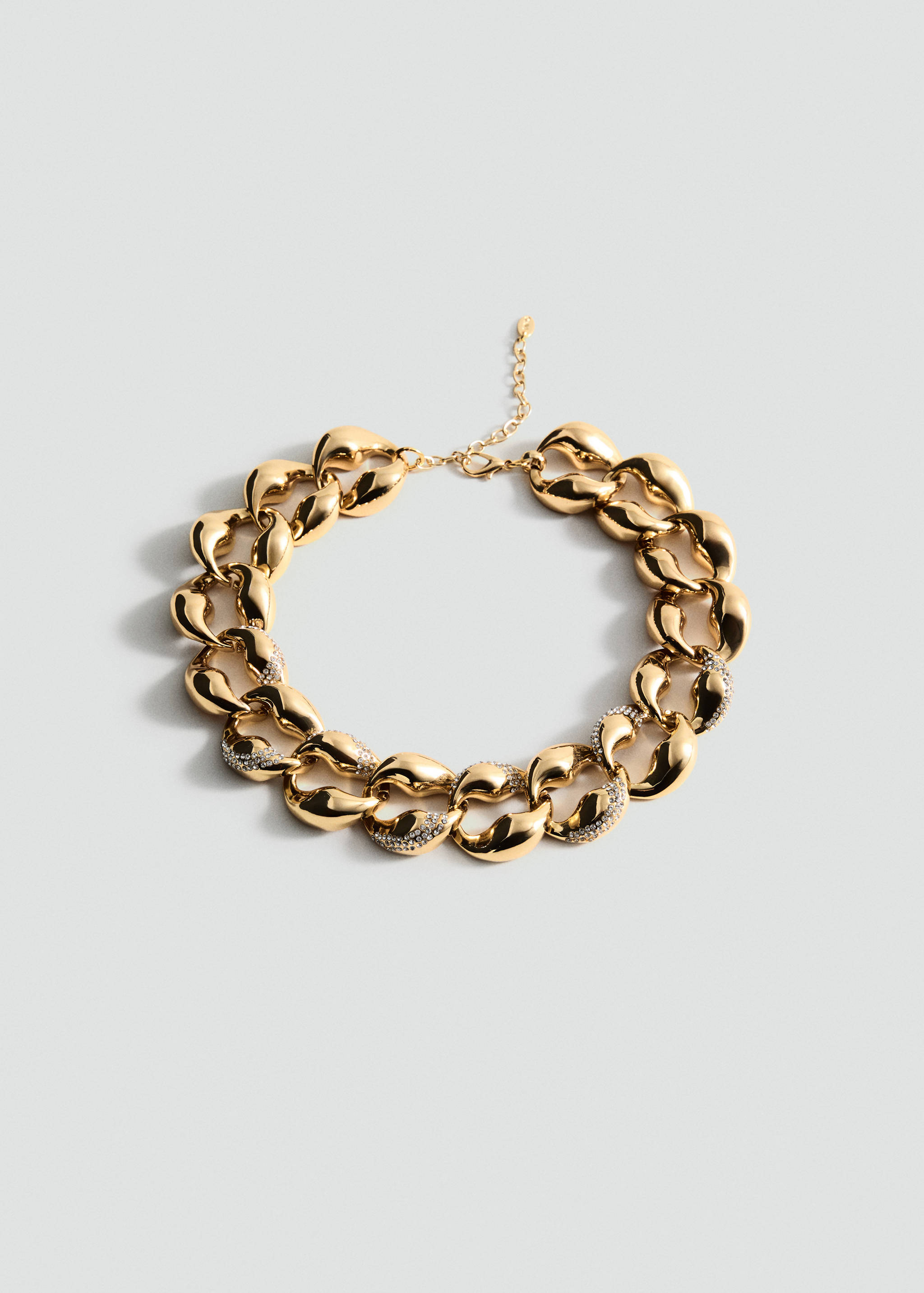 Pendentif maillons strass - Article sans modèle