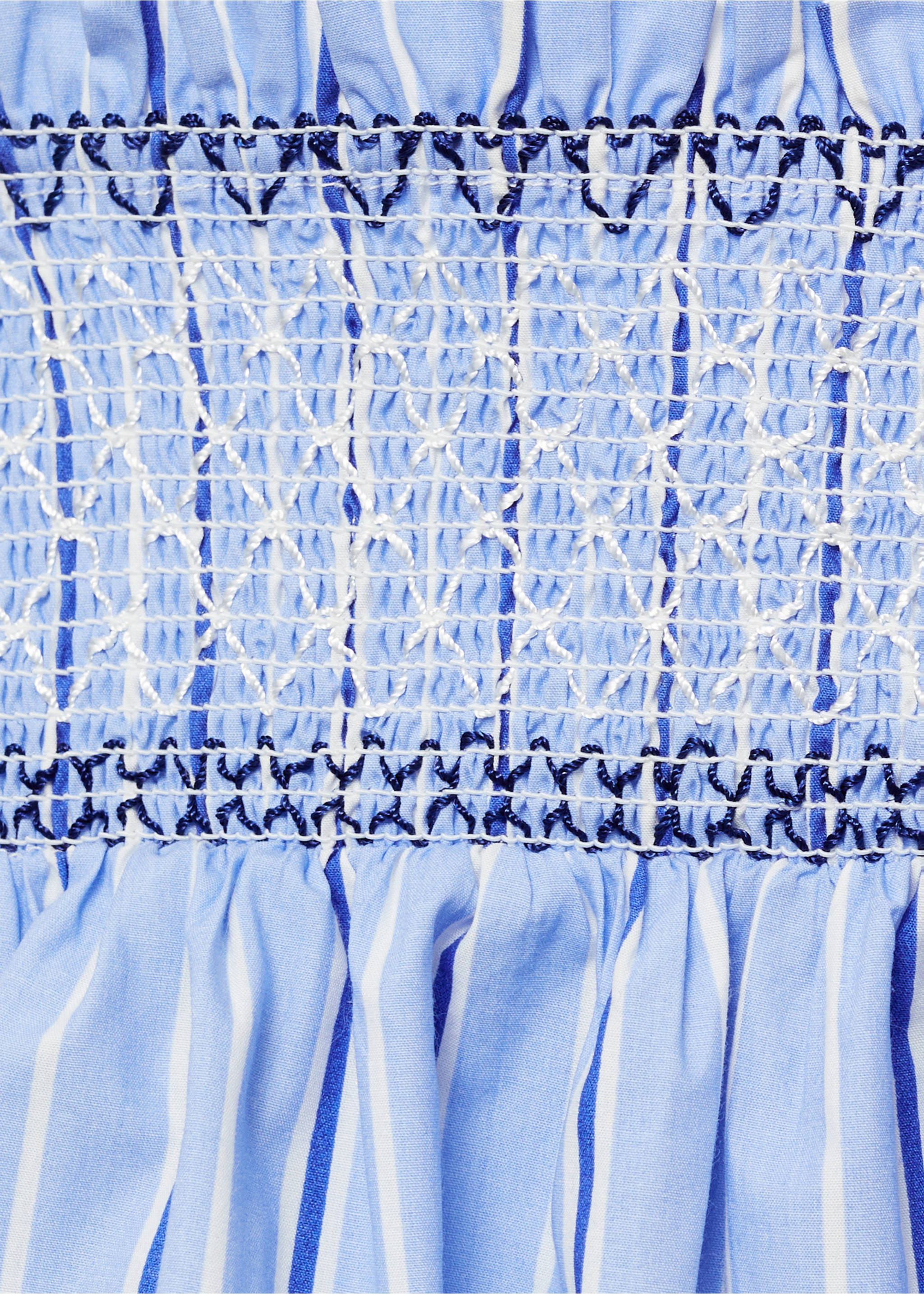 Faldilla curta frunzits - Detall de l'article 8, Blau. Ref: 87044787-00.