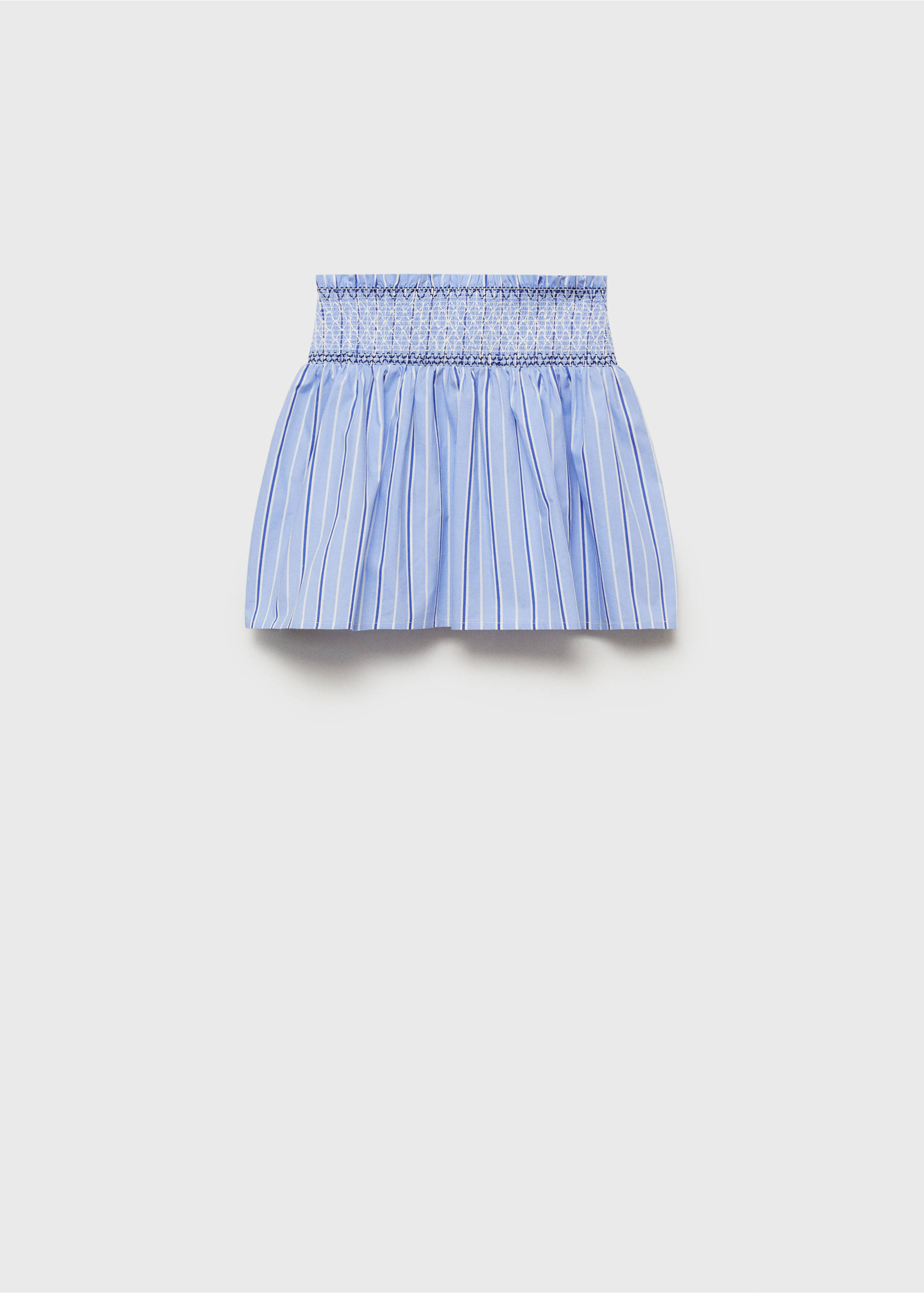 Short pleated skirt - Article without model, Blue. Ref: 87044787-00.