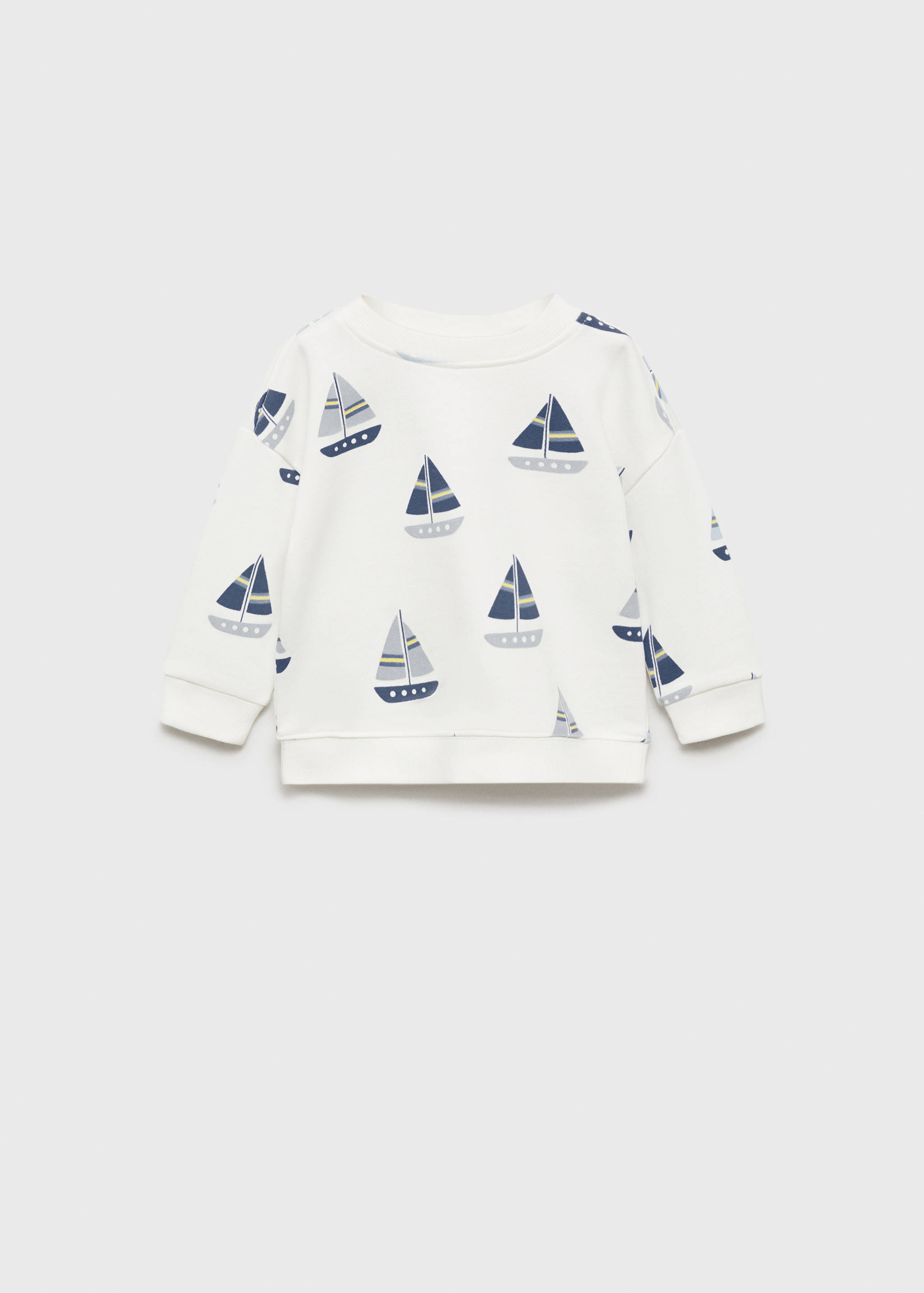 Printed cotton sweatshirt - Article without model