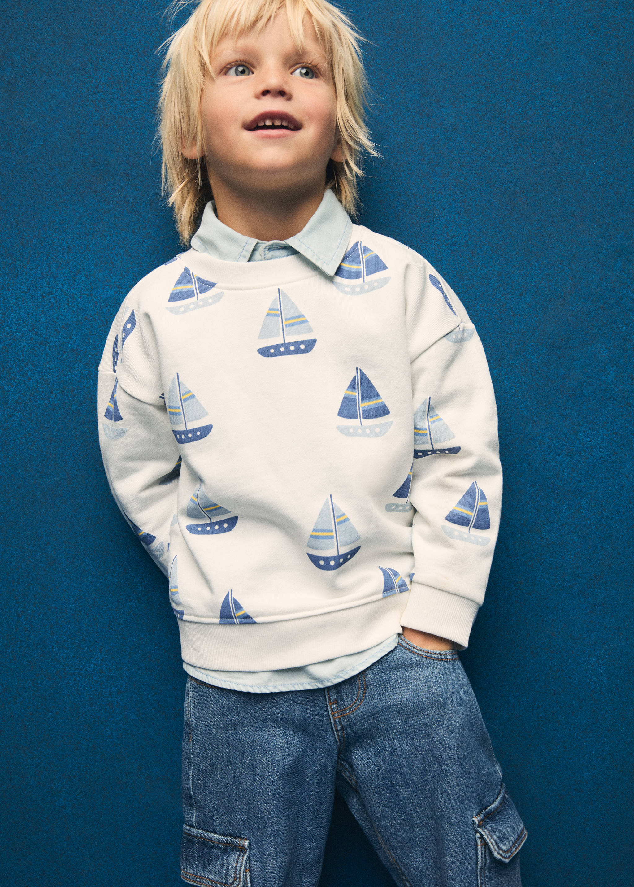 Printed cotton sweatshirt - Details of the article 5