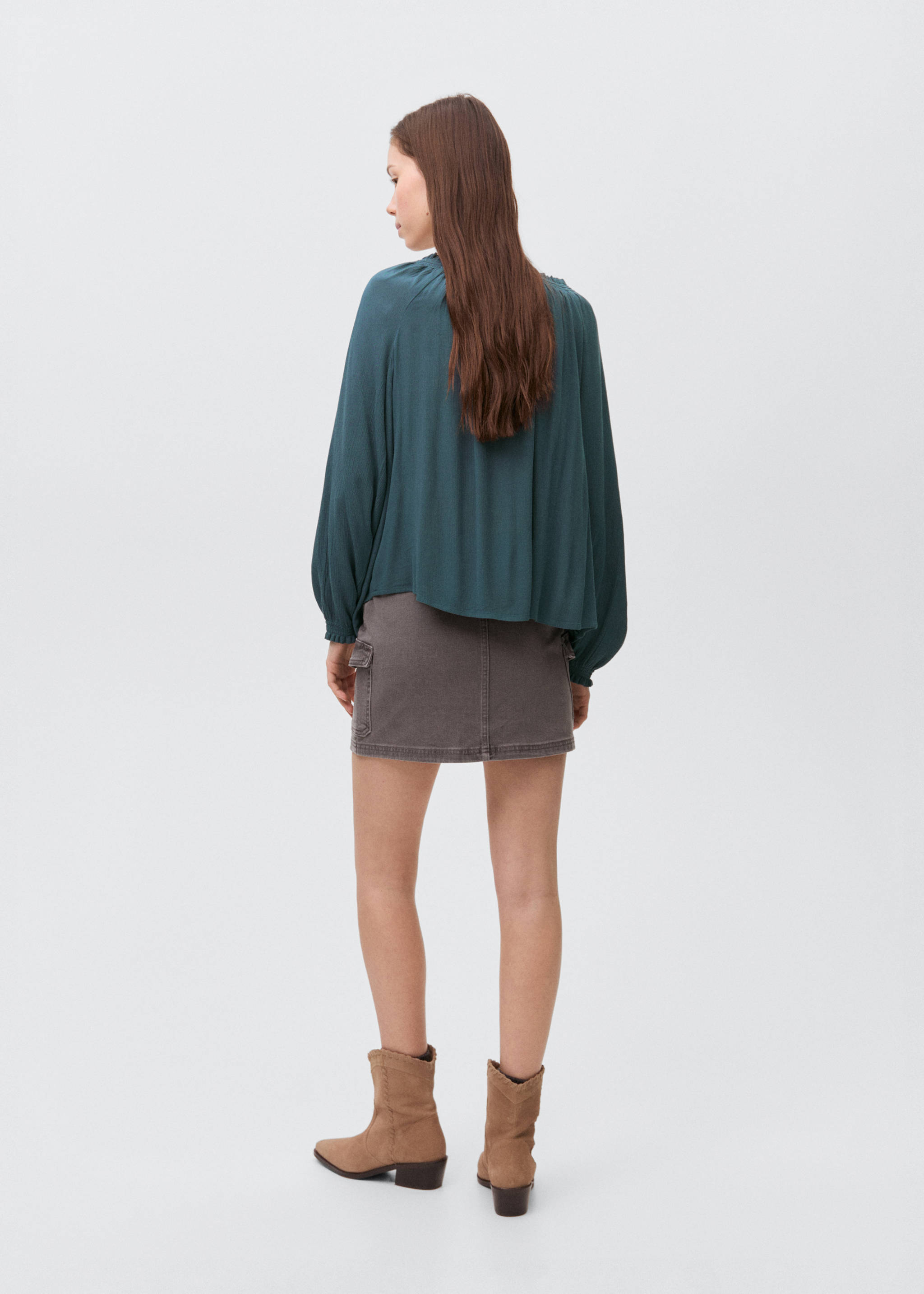 Ruched neck blouse - Reverse of the article
