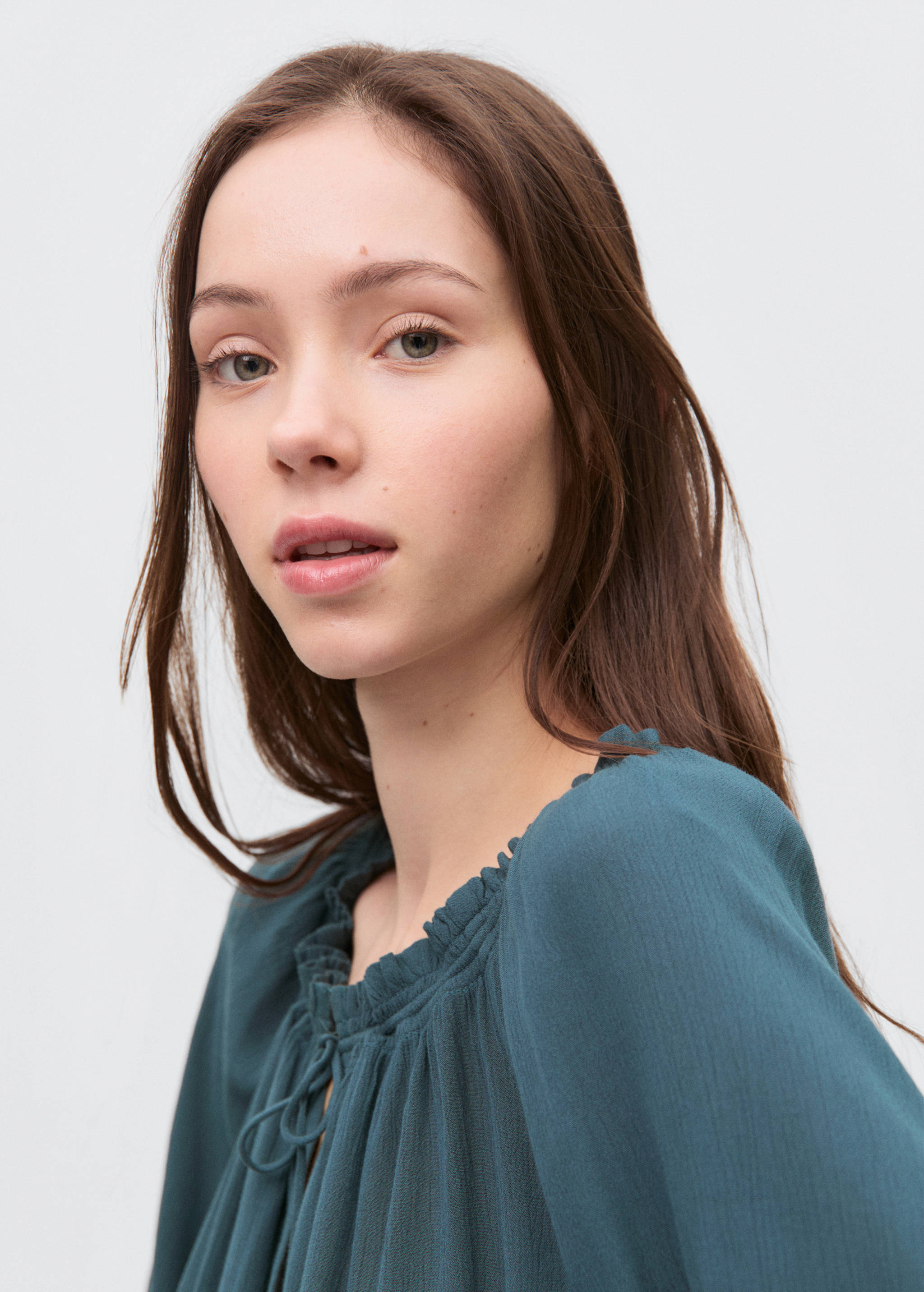 Ruched neck blouse - Details of the article 1