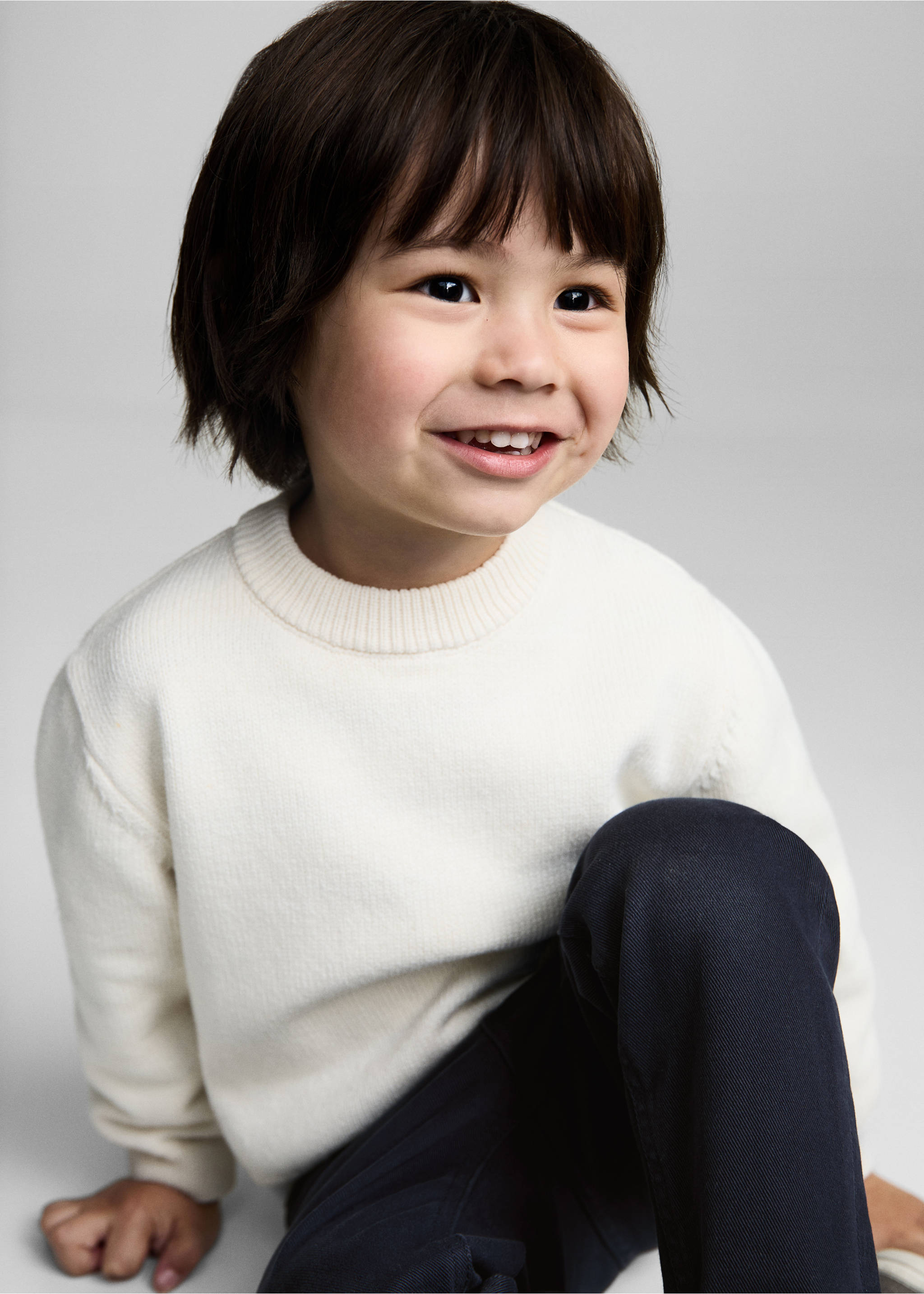 Chinohose aus Baumwolle - Detail des Artikels 2, Dunkles Marineblau. Ref: 87044792-00.