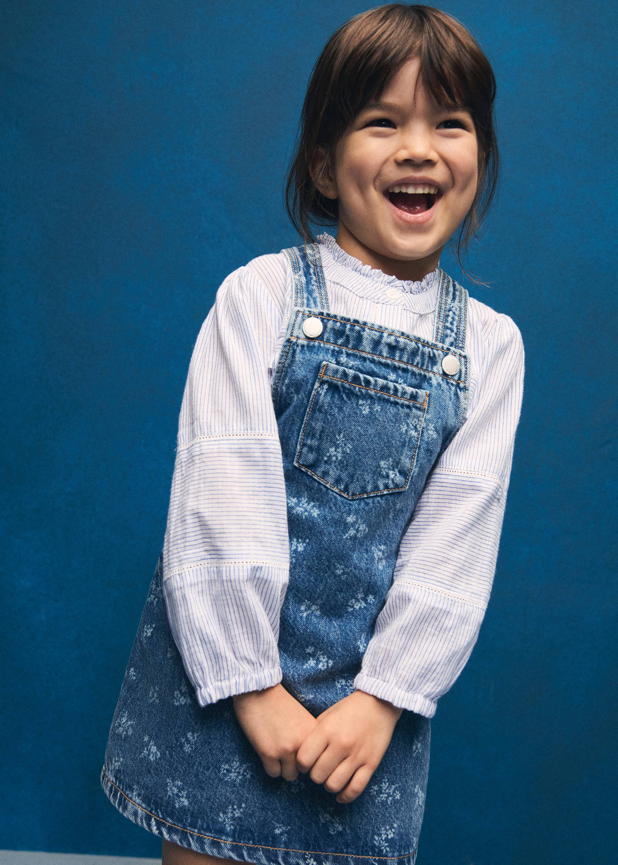 Gestreifte Voile-Bluse - Detail des Artikels 6