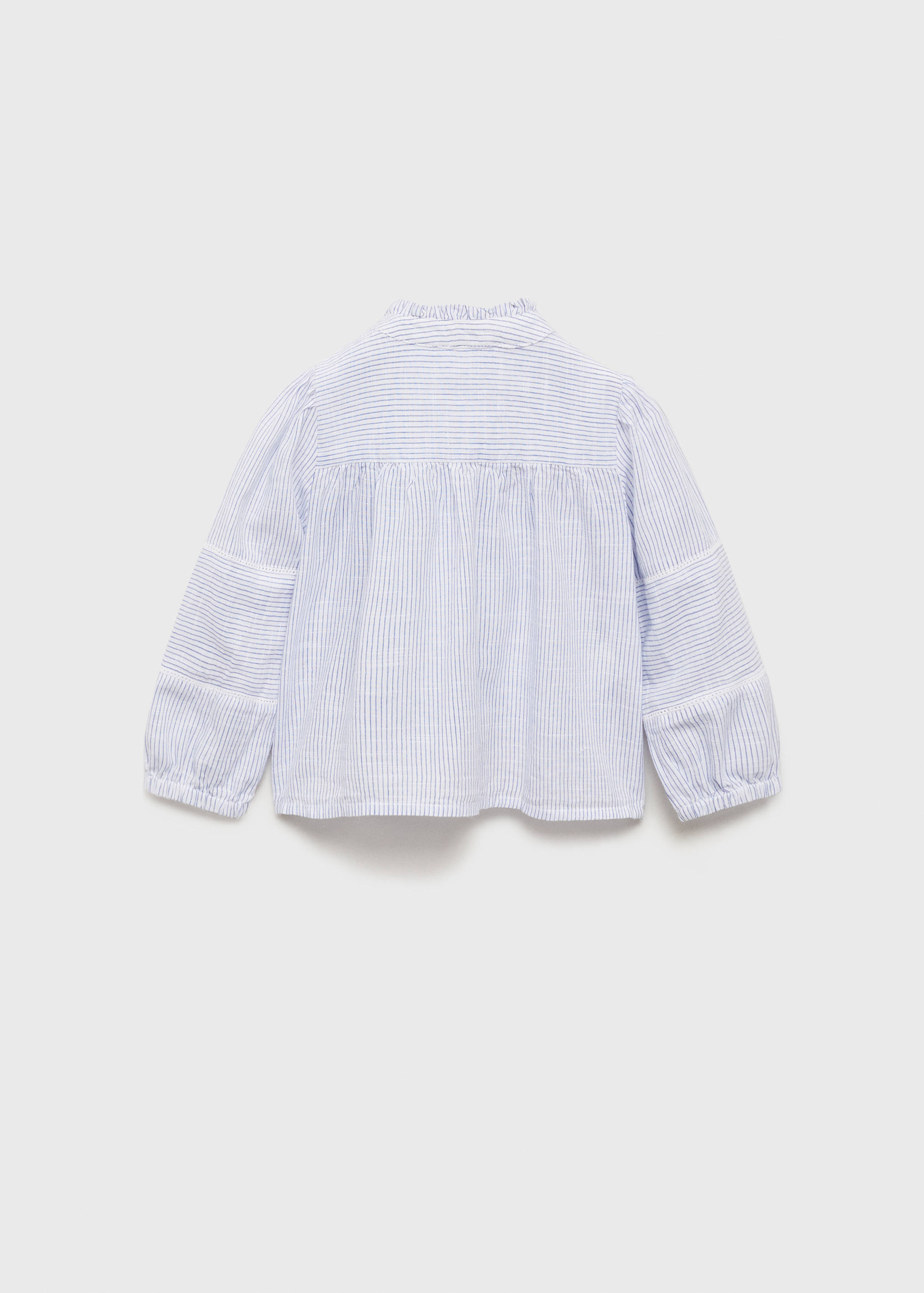 Gestreifte Voile-Bluse - Rückseite des Artikels