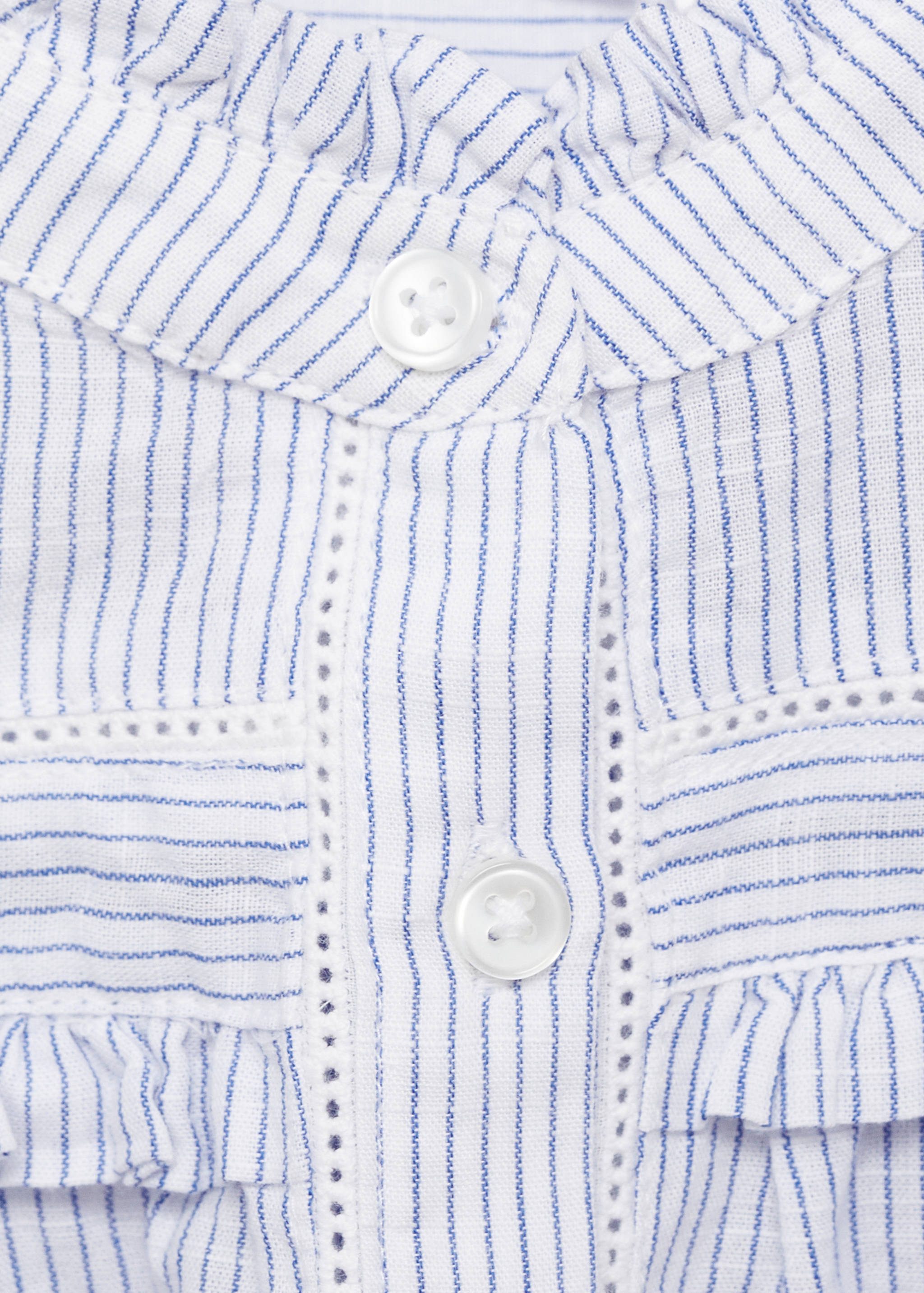 Gestreifte Voile-Bluse - Detail des Artikels 8