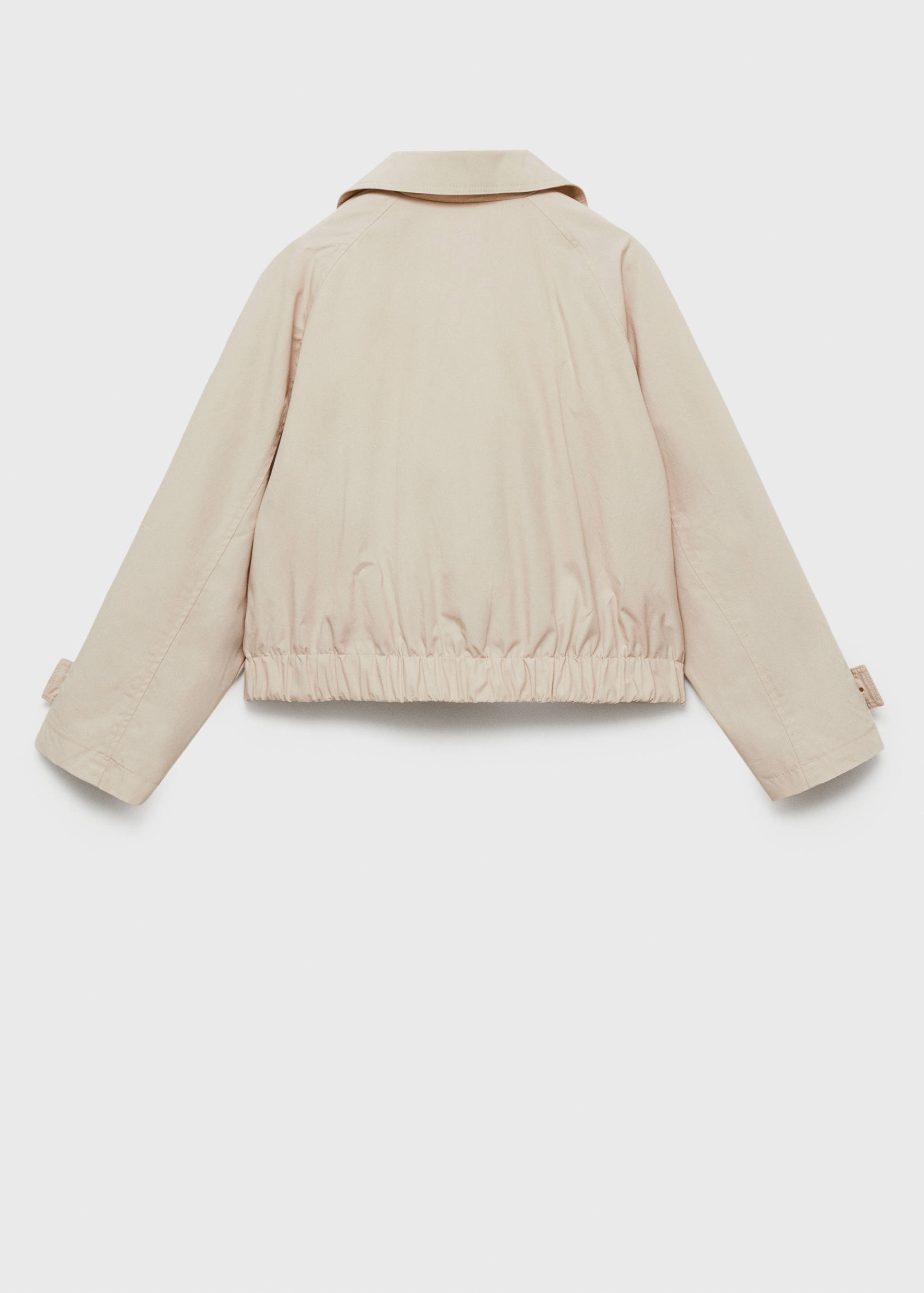 Doppelreihige Jacke in Cropped-Länge - Rückseite des Artikels