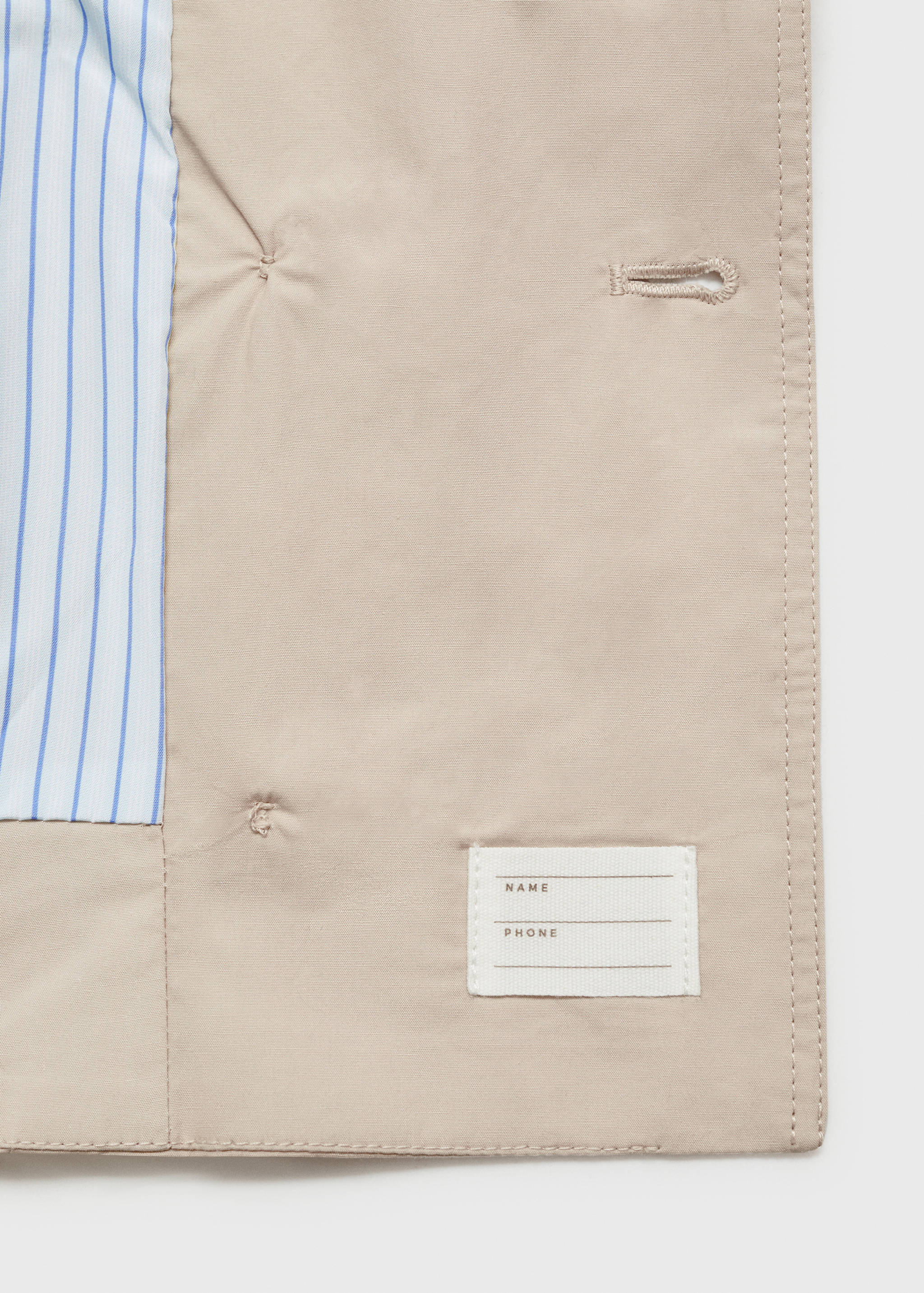 Doppelreihige Jacke in Cropped-Länge - Detail des Artikels 0