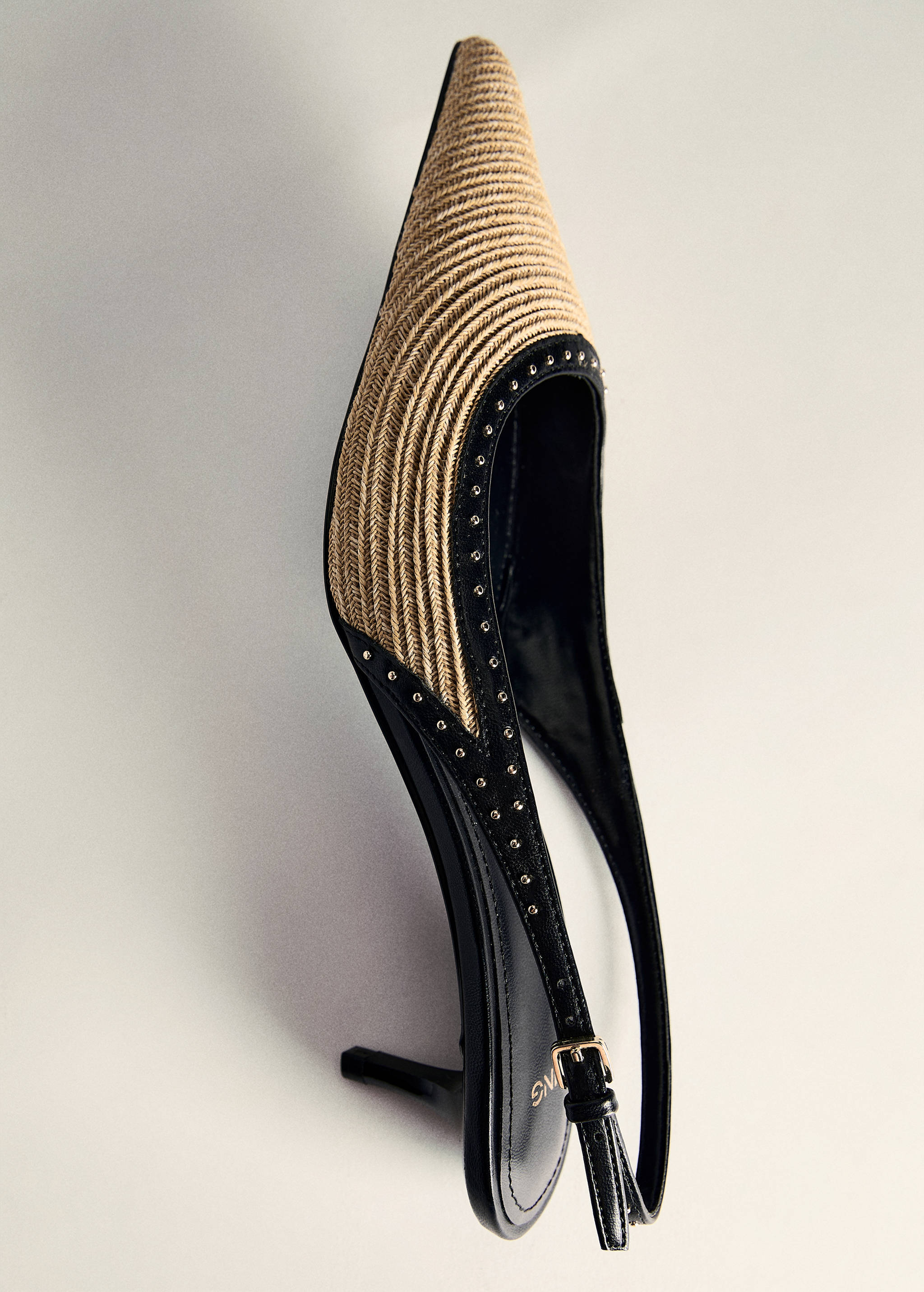 Natural fibre kitten-heel shoes - Details of the article 5