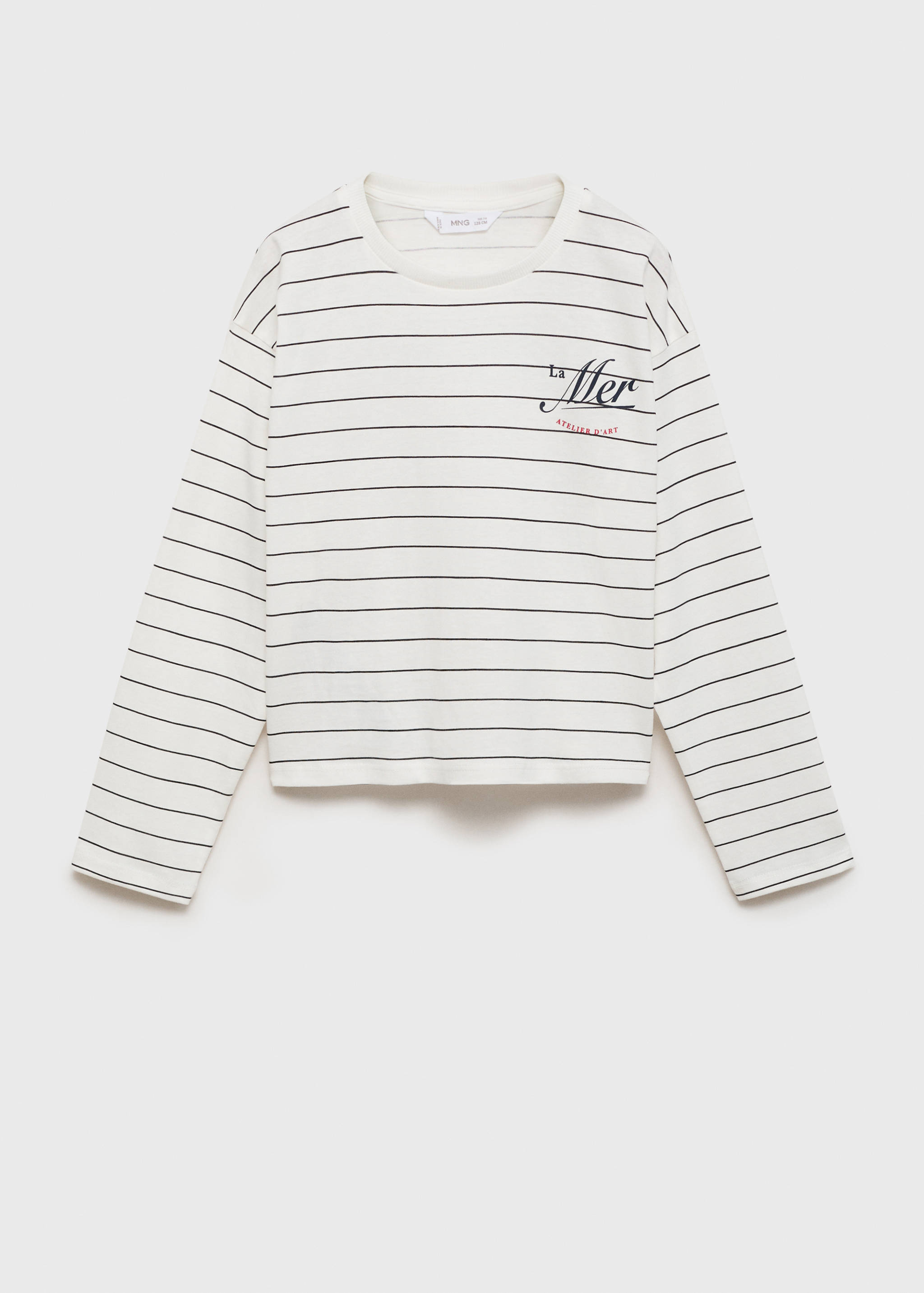 Printed cotton-blend t-shirt - Article without model