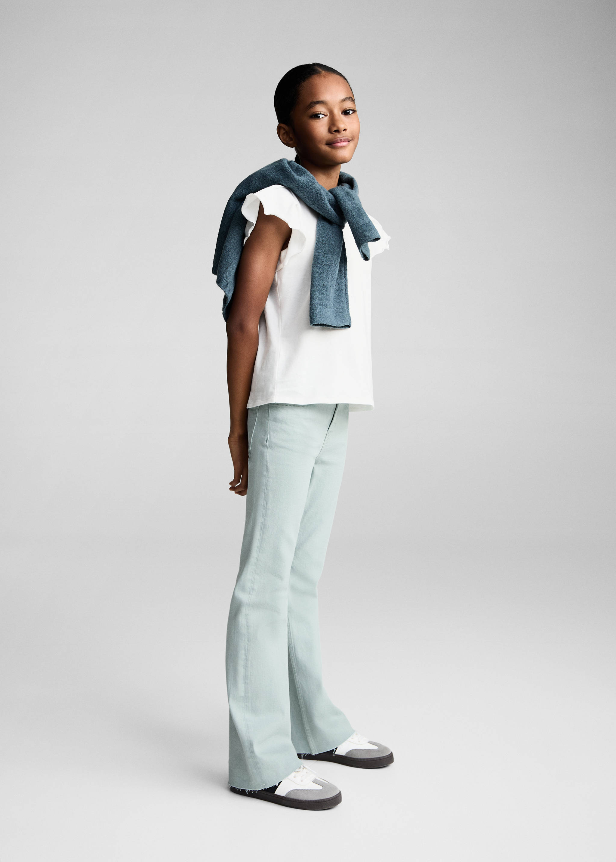 Samarreta volants màniga curta - Pla general