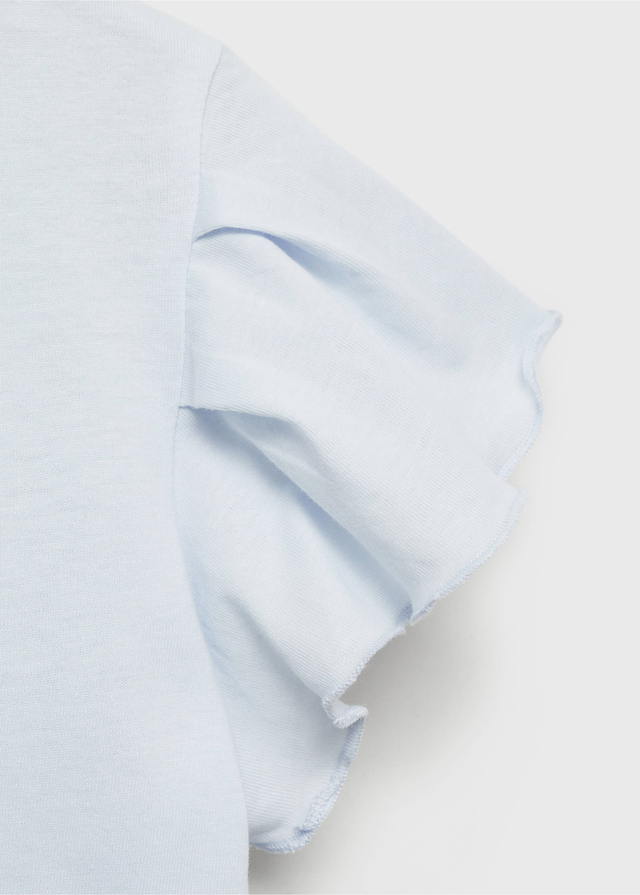 T-shirt volants manches courtes - Détail de l'article 8, Bleu ciel. Ref: 87044800-00.