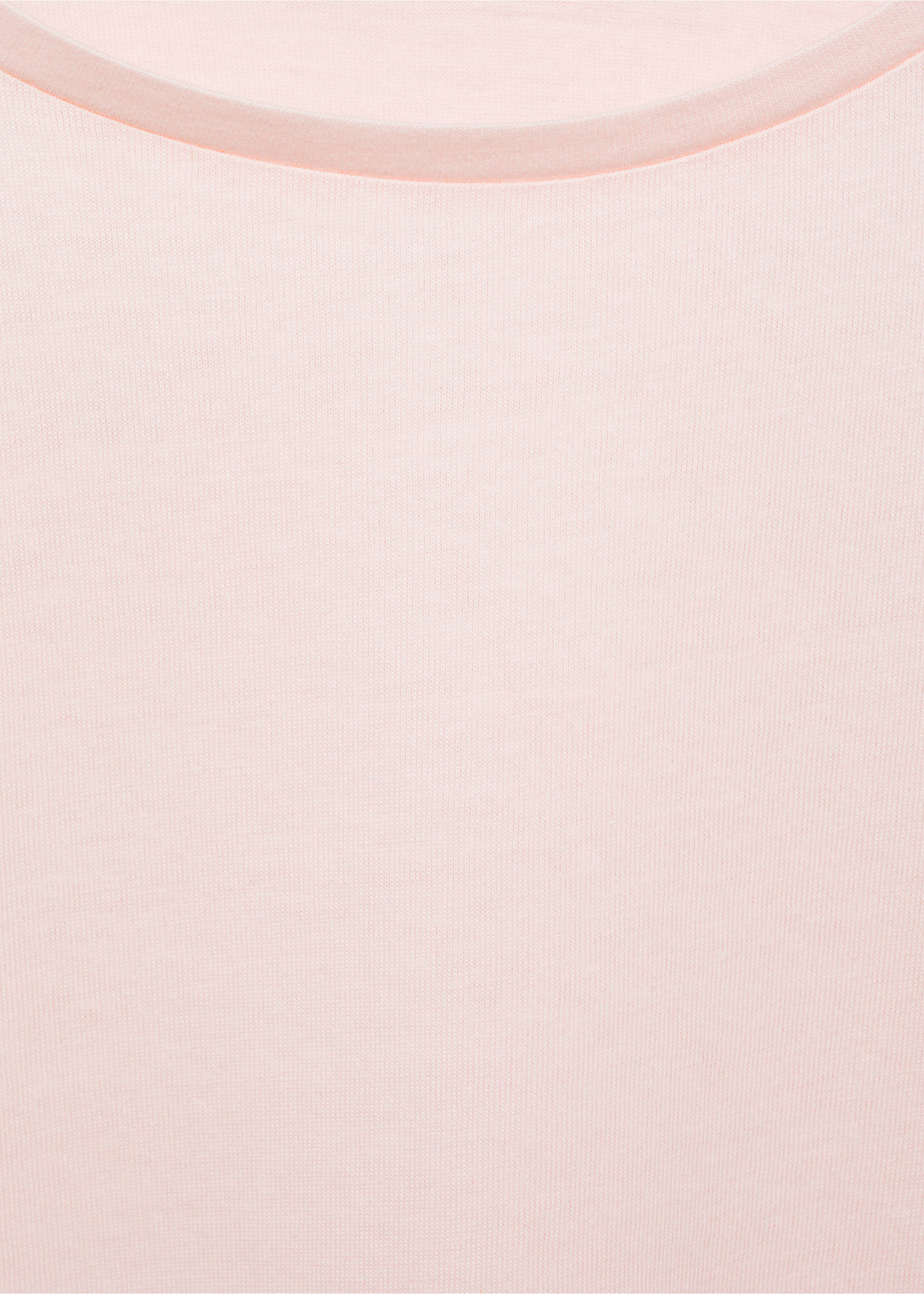 Short-sleeved ruffle t-shirt - Details of the article 0, Pink. Ref: 87044800-00.