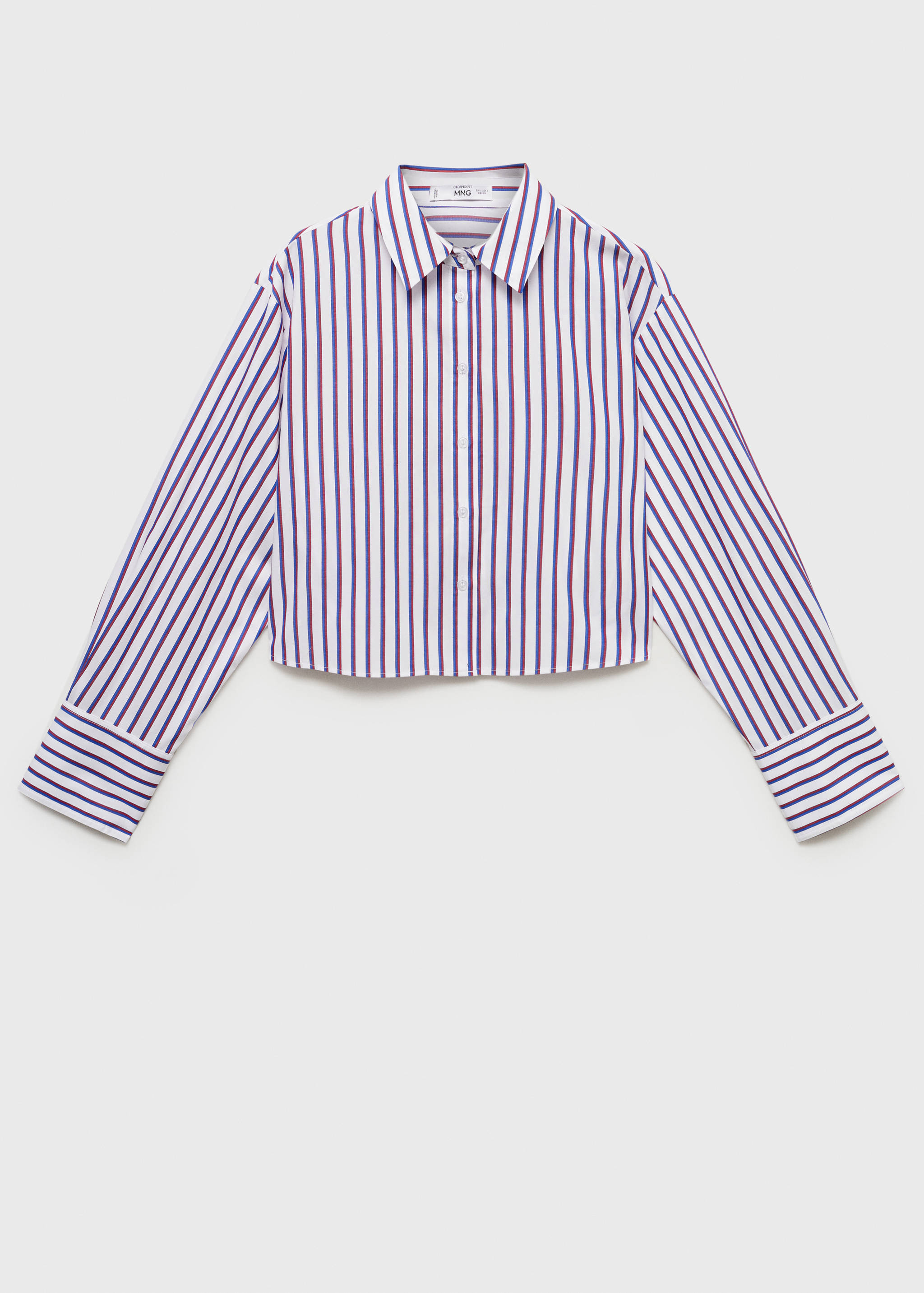 Camisa crop rayas - Artículo sin modelo
