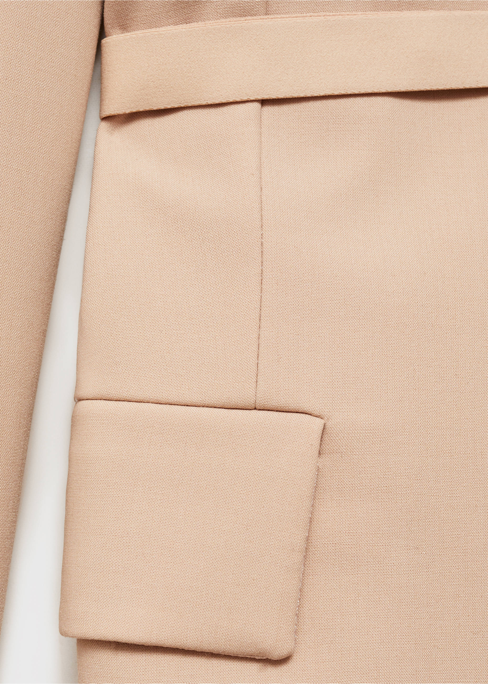 Manteau laine ceinture - Détail de l'article 0, Nude. Ref: 87044811-00.