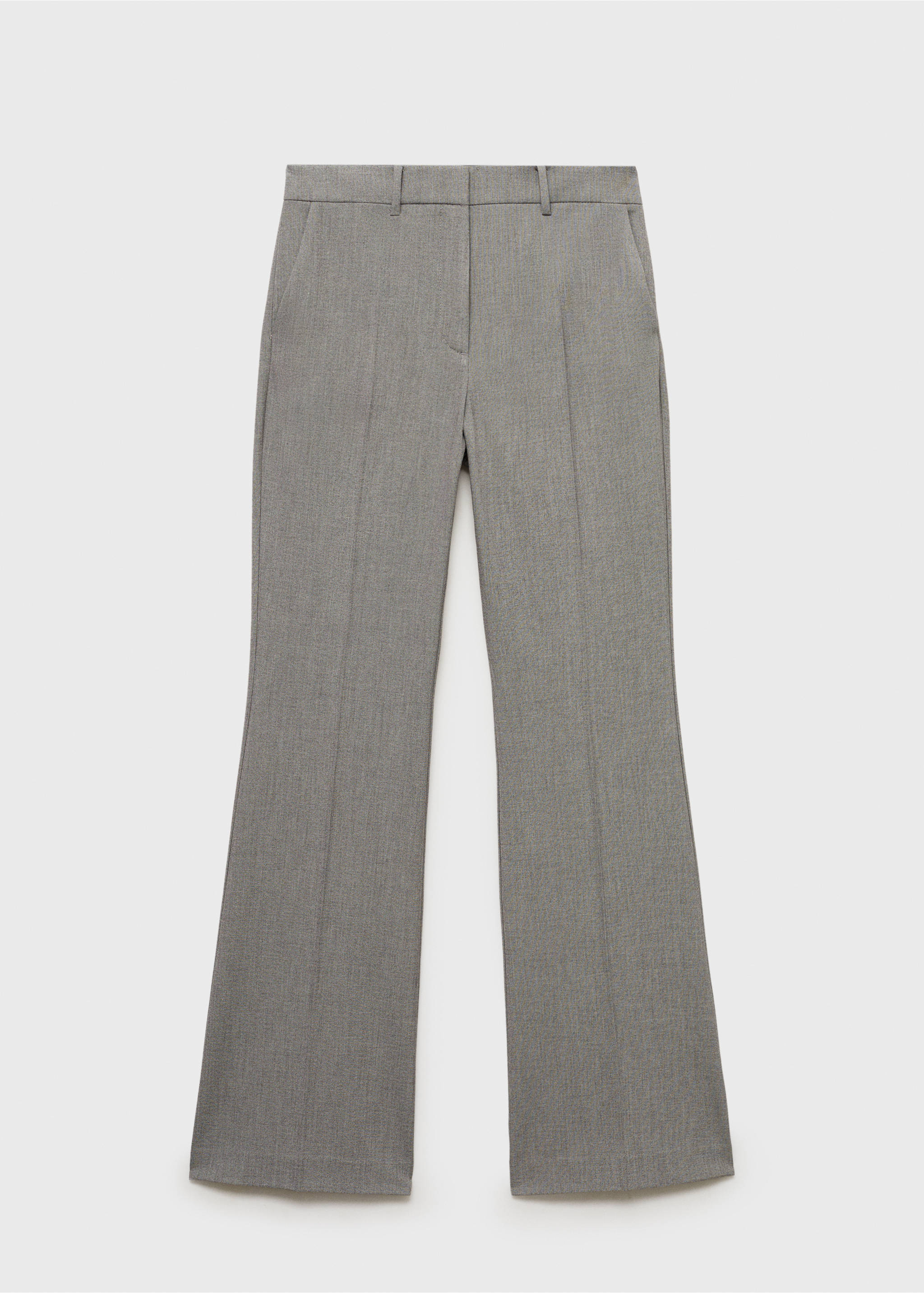 Straight suit trousers - Article without model, Grey. Ref: 87045140-00.