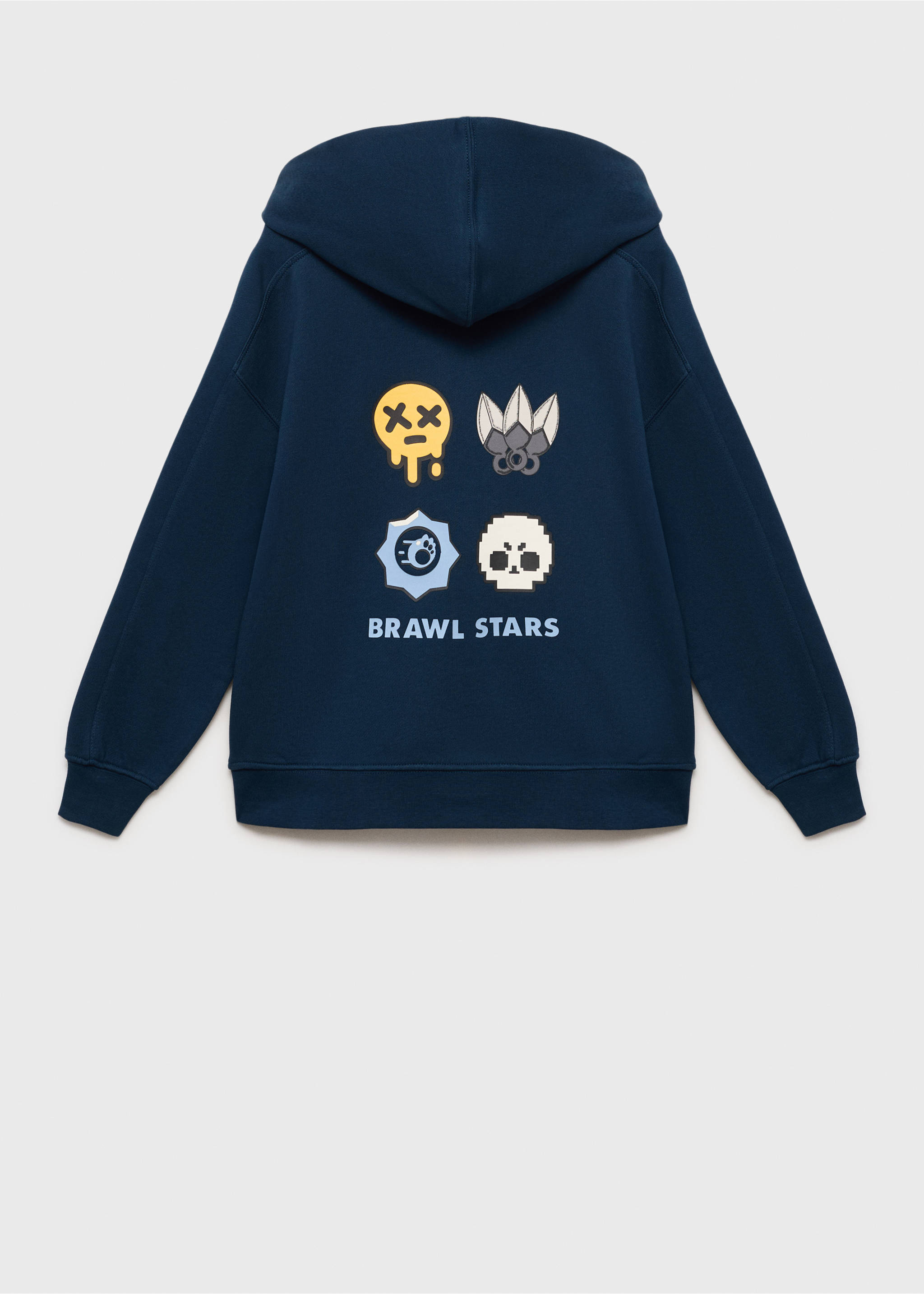 Sudadera Brawl Stars - Reverso del artículo, Azul marino oscuro. Ref: 87045733-00.
