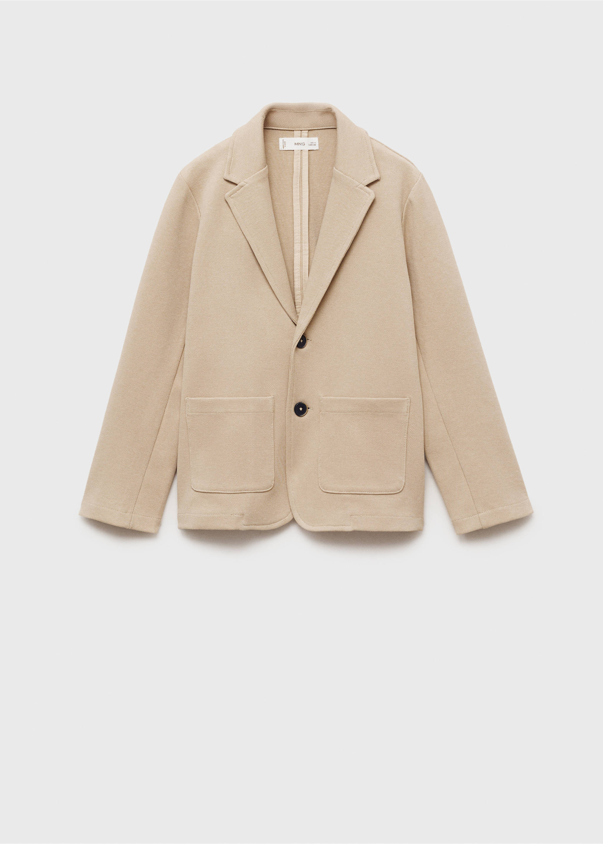 Veste piqué de coton - Article sans modèle, Sable. Ref: 87045734-00.