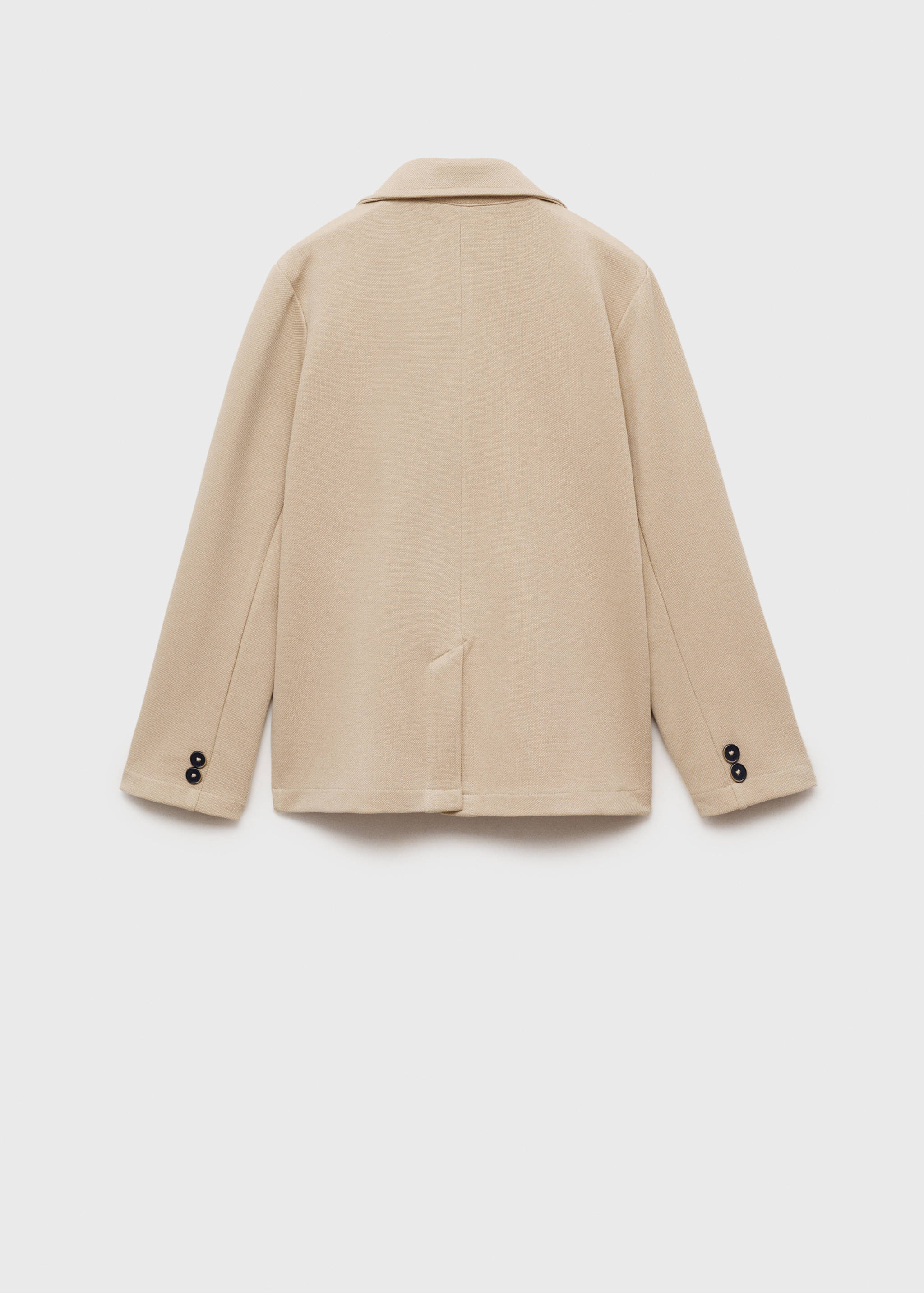 Sako od mješavine pamuka i pikea - Stražnji dio artikla