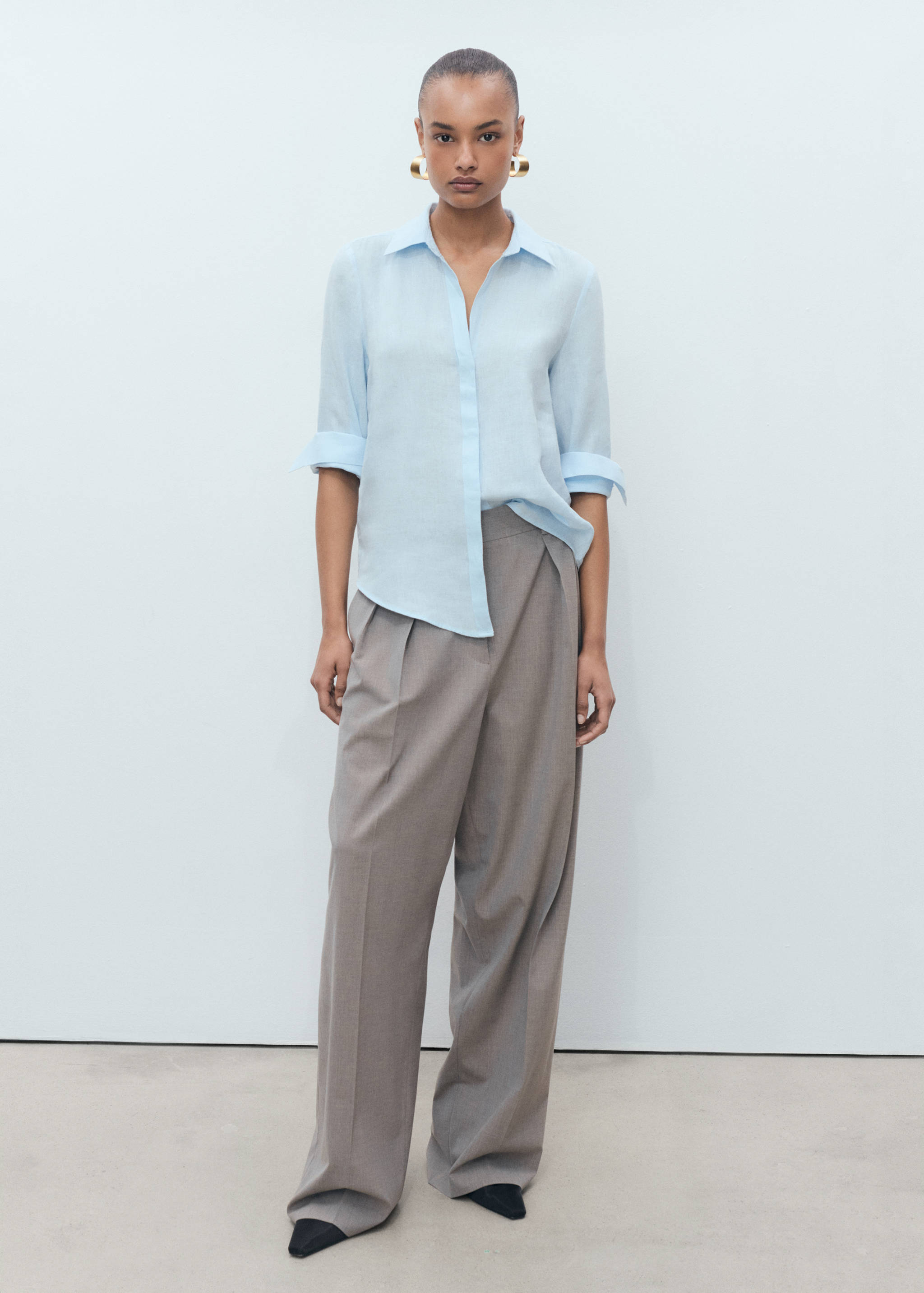 Chemise 100 % lin - Plan général