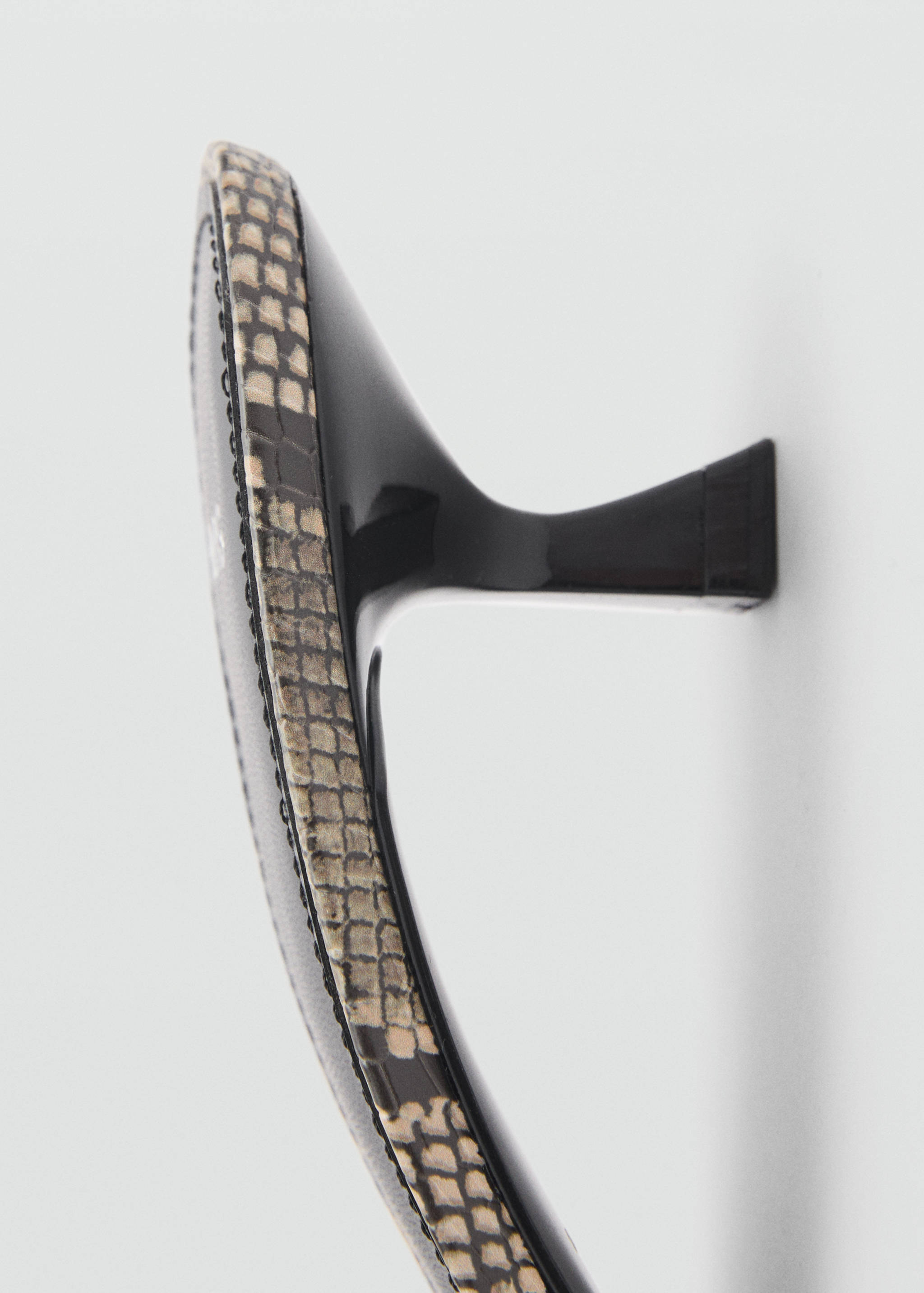 Sandale cu barete animal print - Detaliu al articolului 1