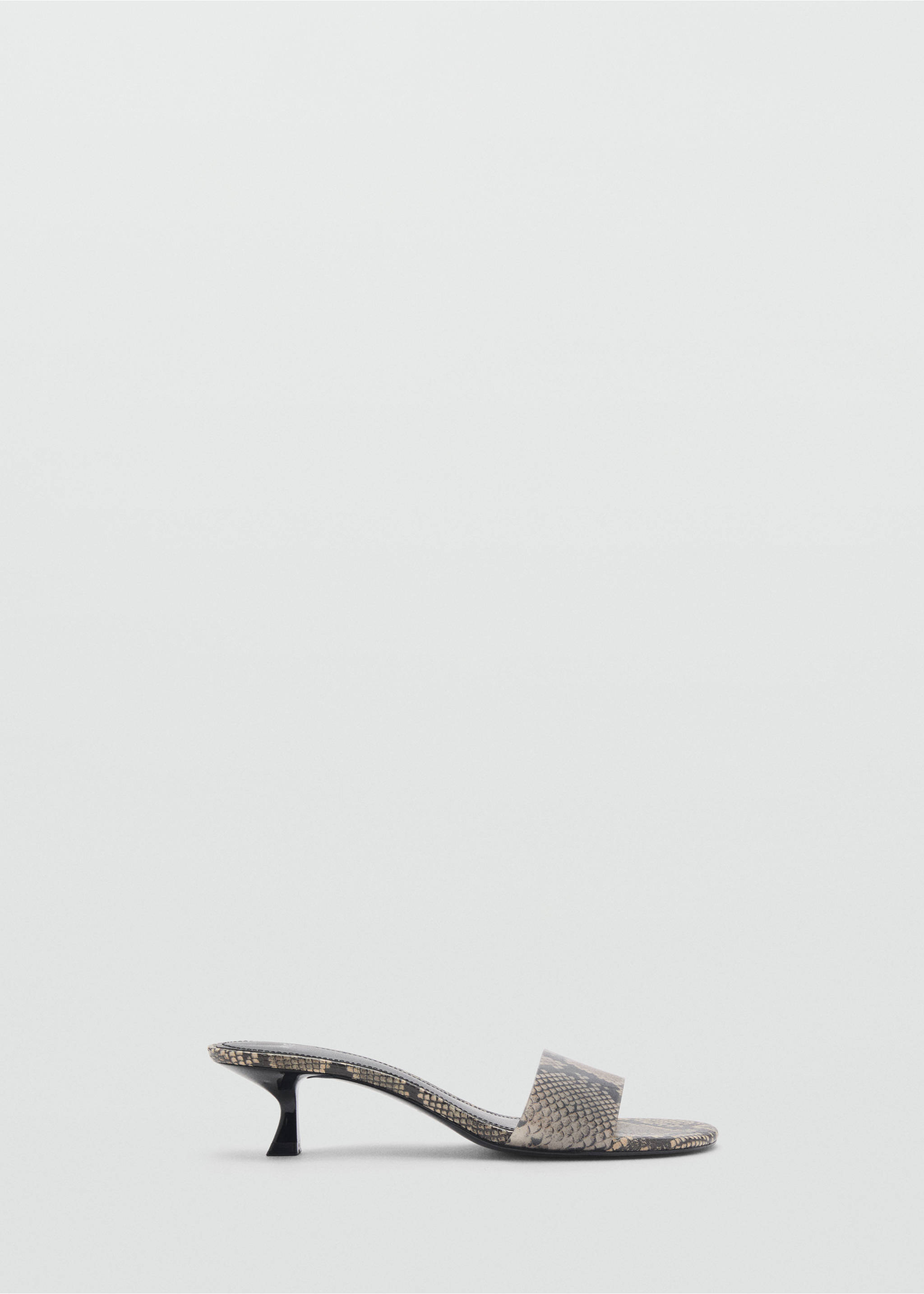 Animal-print sandals with strap - Article without model, Beige. Ref: 87045736-00.