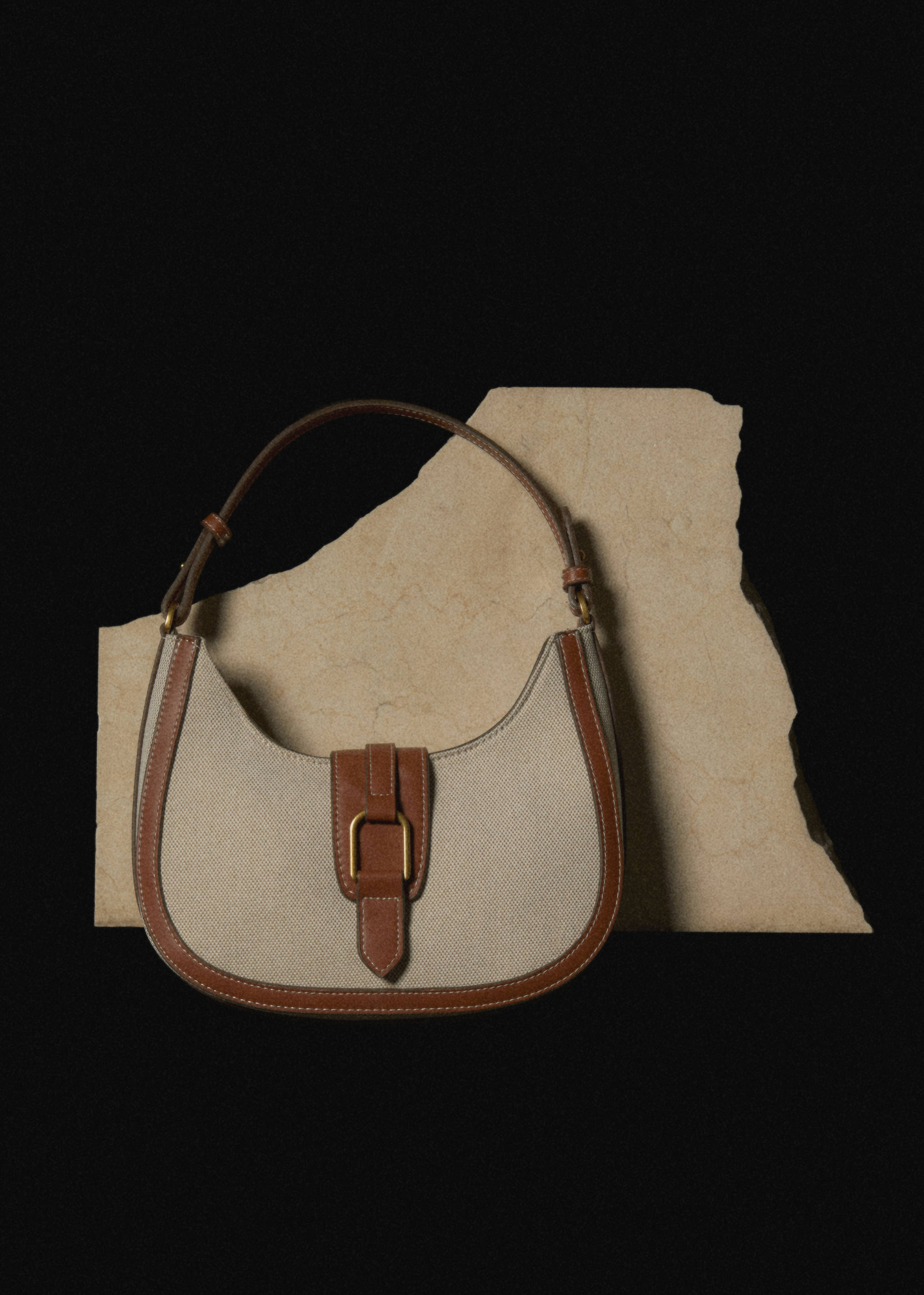 Contrast canvas shoulder bag - Details of the article 6